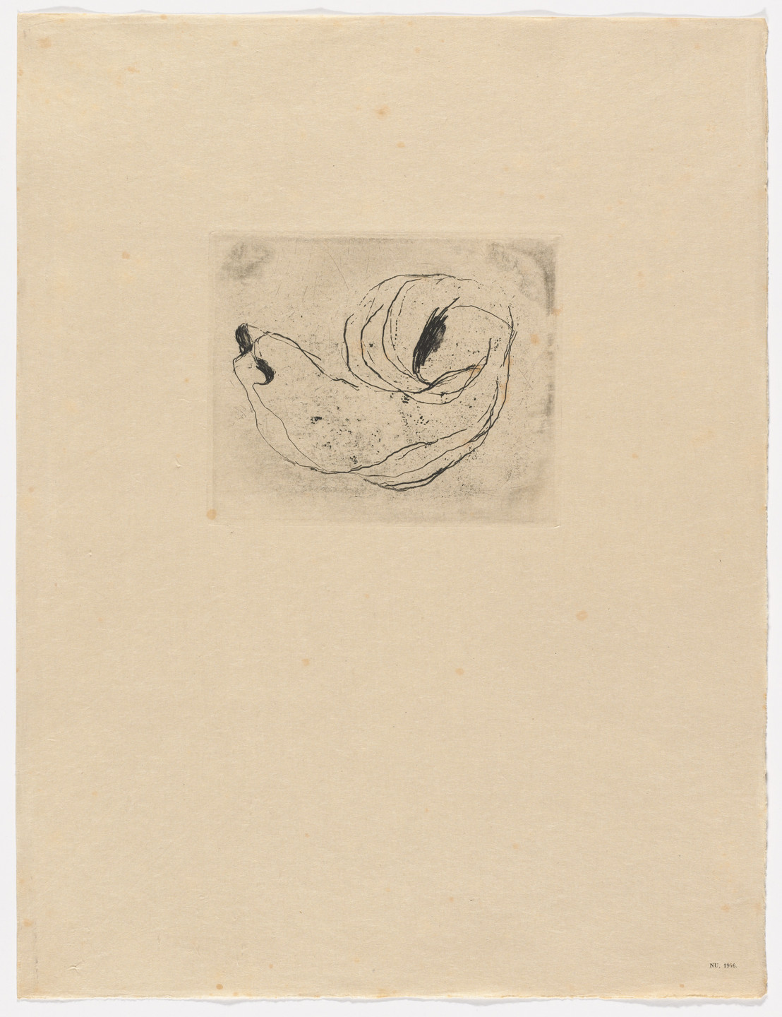 Jean Fautrier. Nu, 1946 from Fautrier l&#39;enragé. 1949
