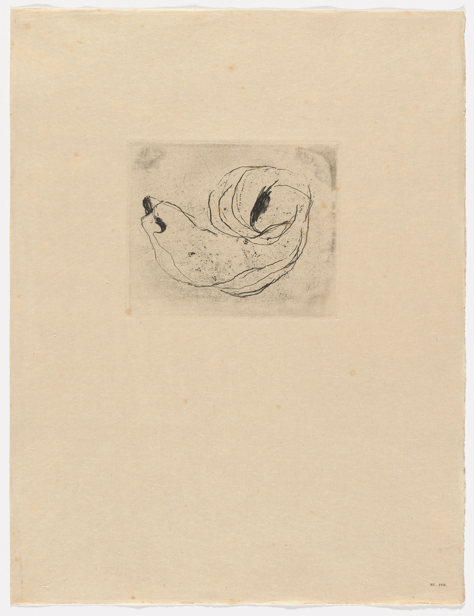 Jean Fautrier. Nu, 1946 from Fautrier l'enragé