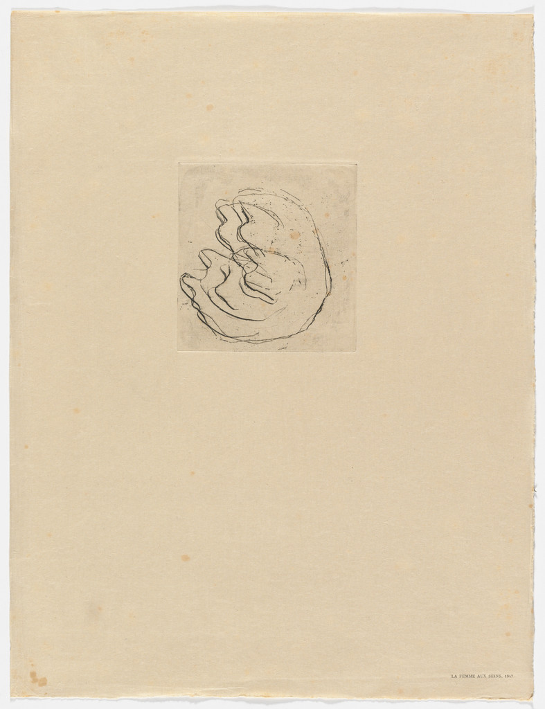 La femme aux seins, 1947 from Fautrier l'enragé