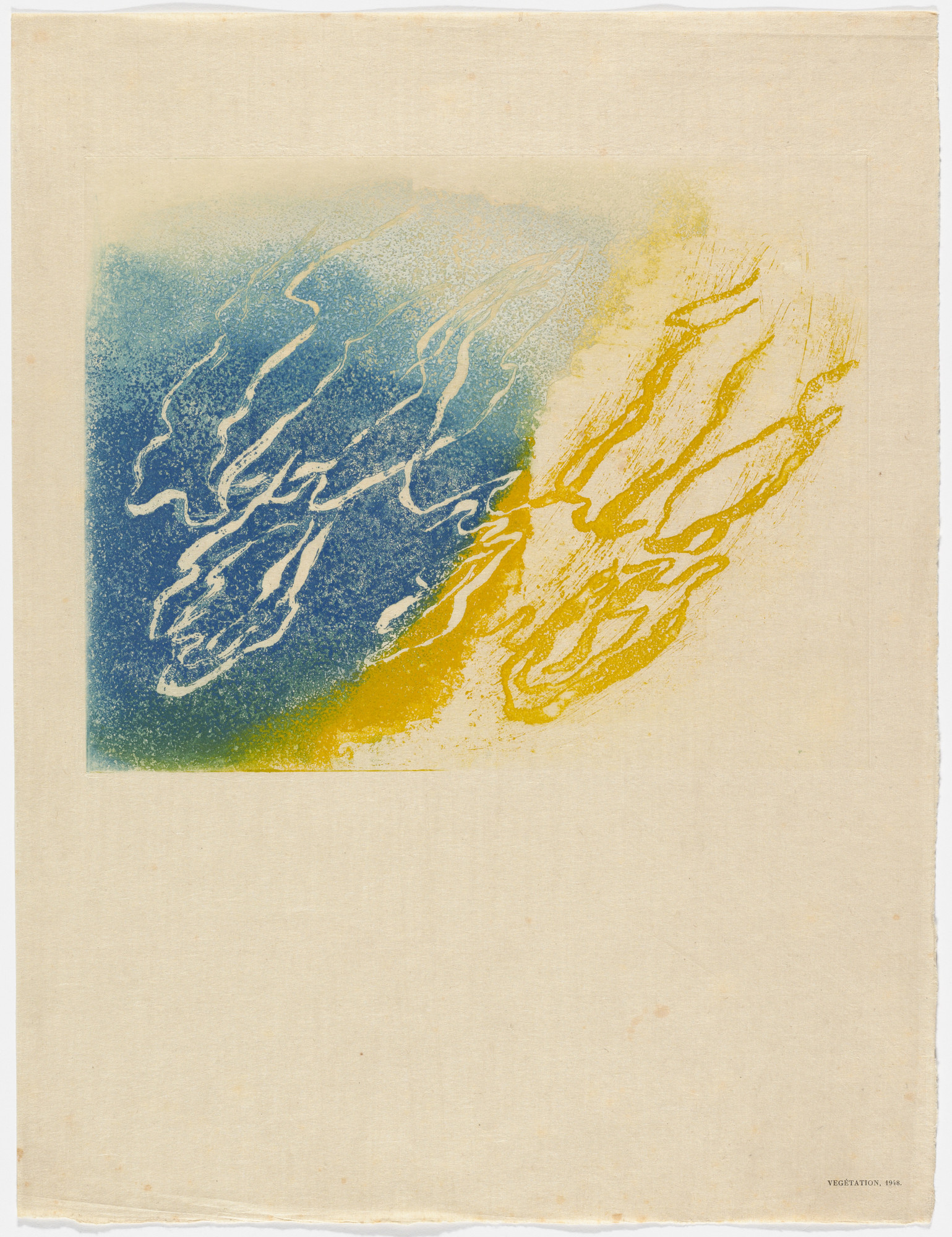Jean Fautrier. Végétation, 1948 from Fautrier l'enragé