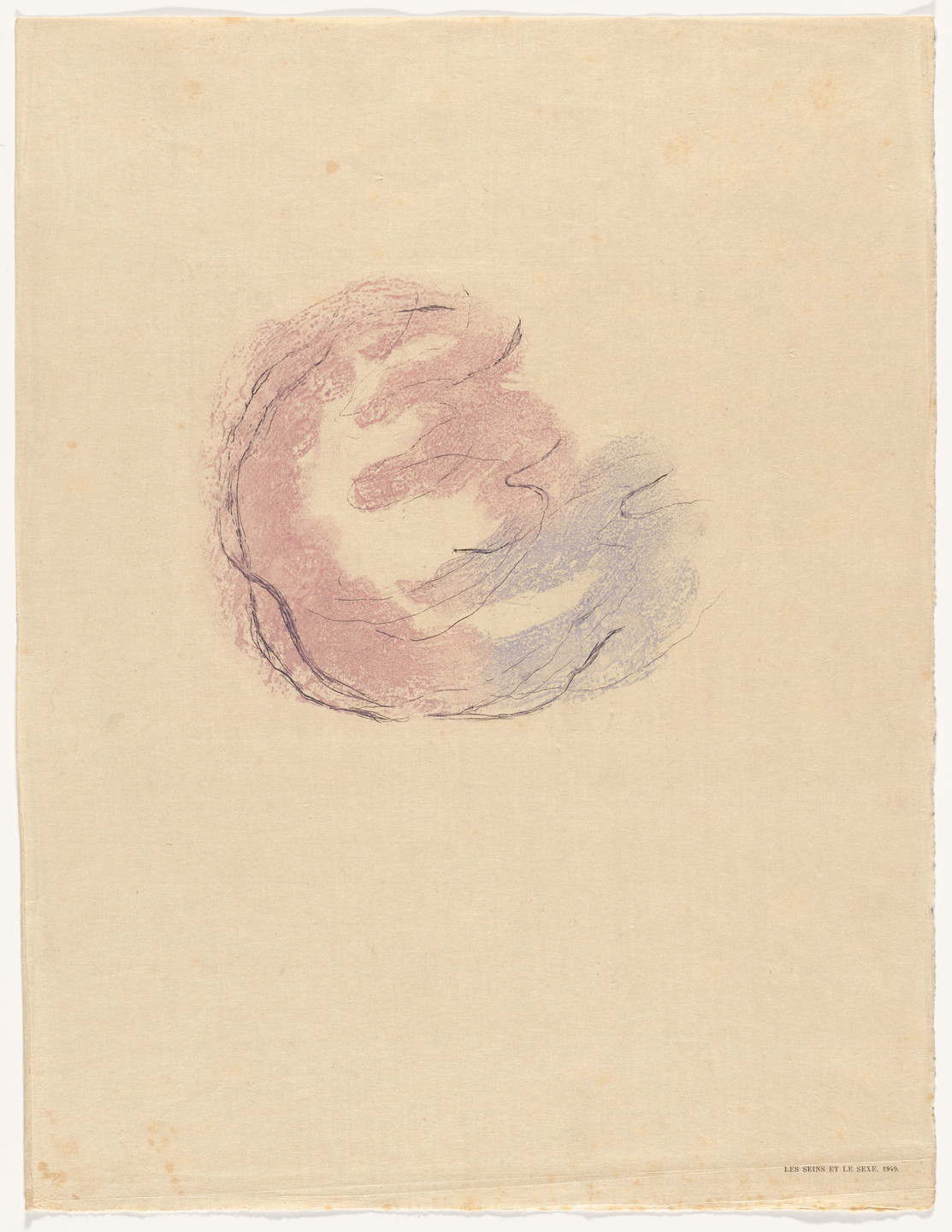 Jean Fautrier. Les seins et le sexe, 1949 from Fautrier l&#39;enragé. 1949