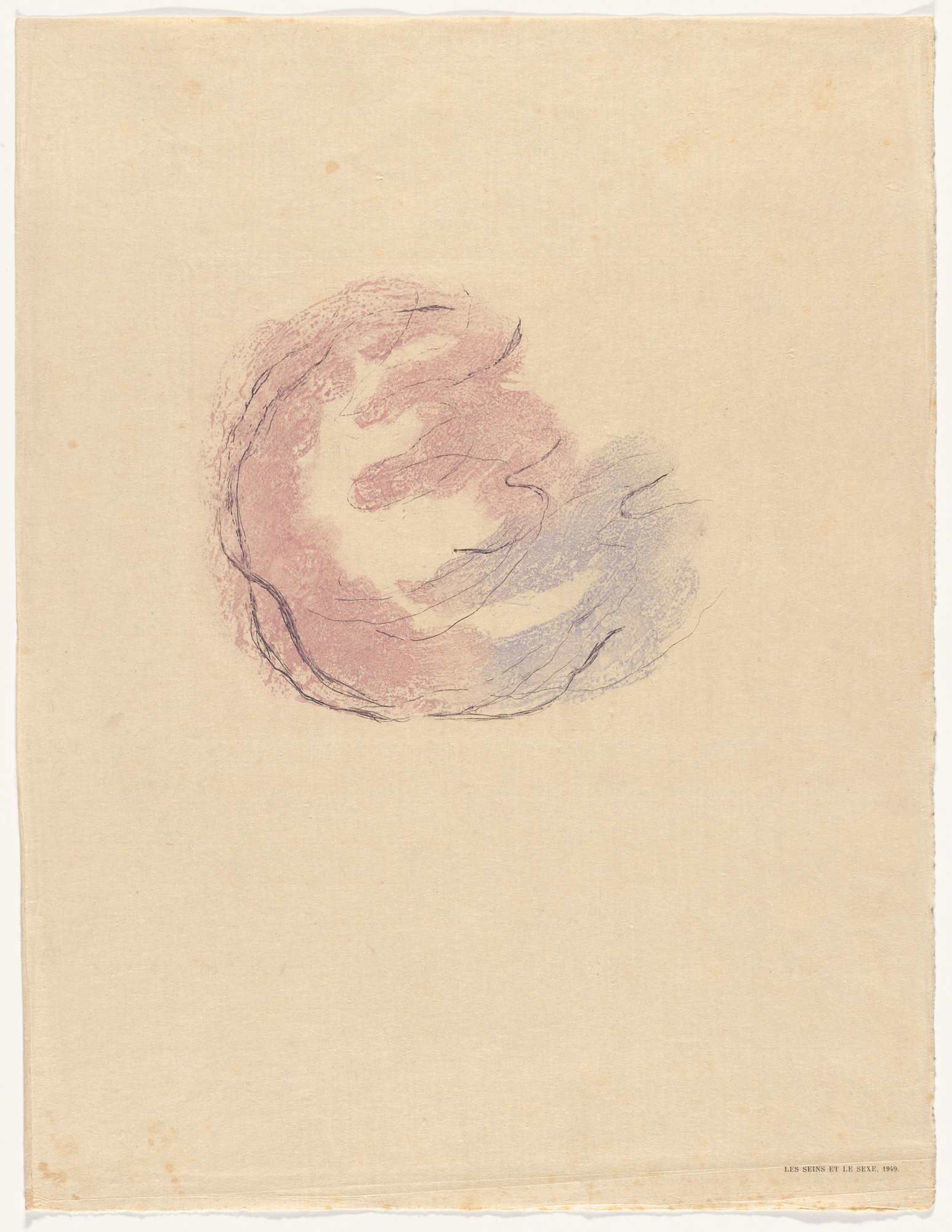 Jean Fautrier. Les seins et le sexe, 1949 from Fautrier l'enragé