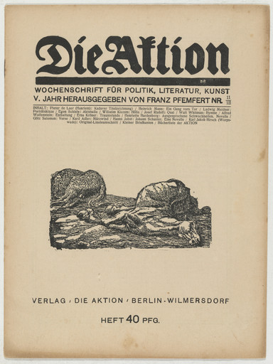 Die Aktion, vol. 5, no. 11/12