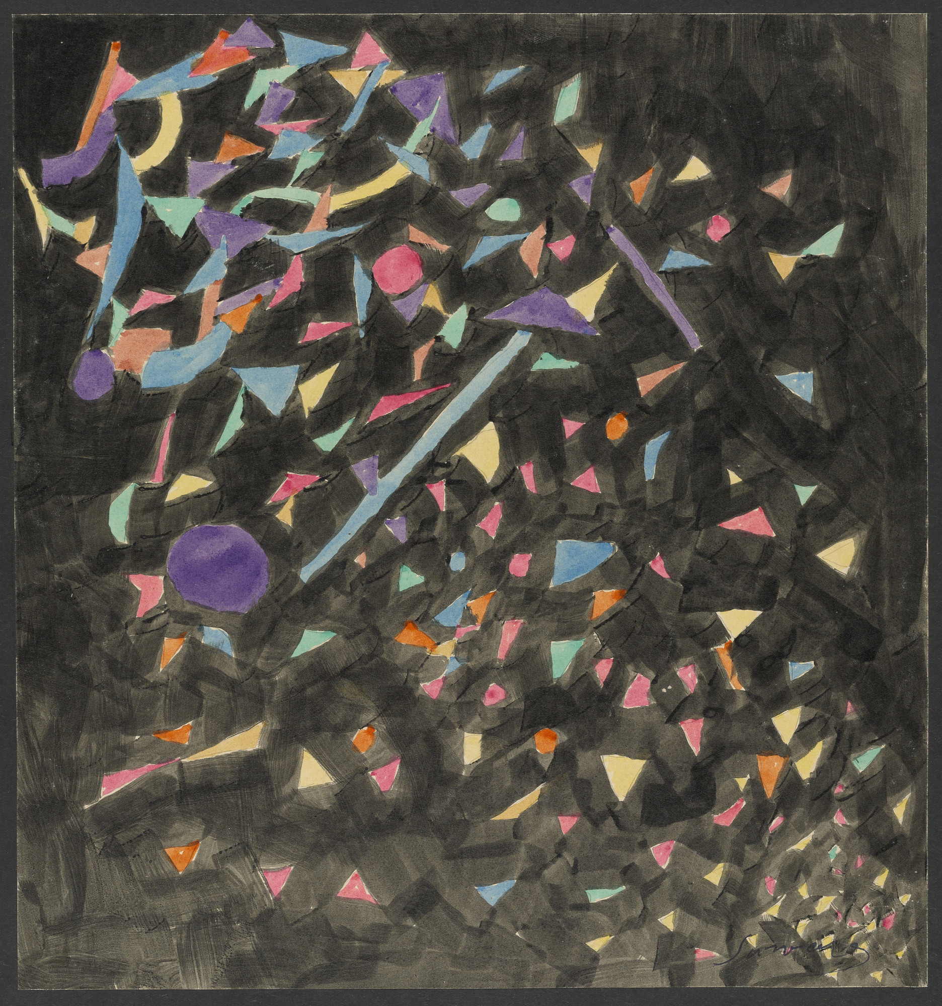 Léopold Survage. Colored Rhythm: Study for the Film. (1913)