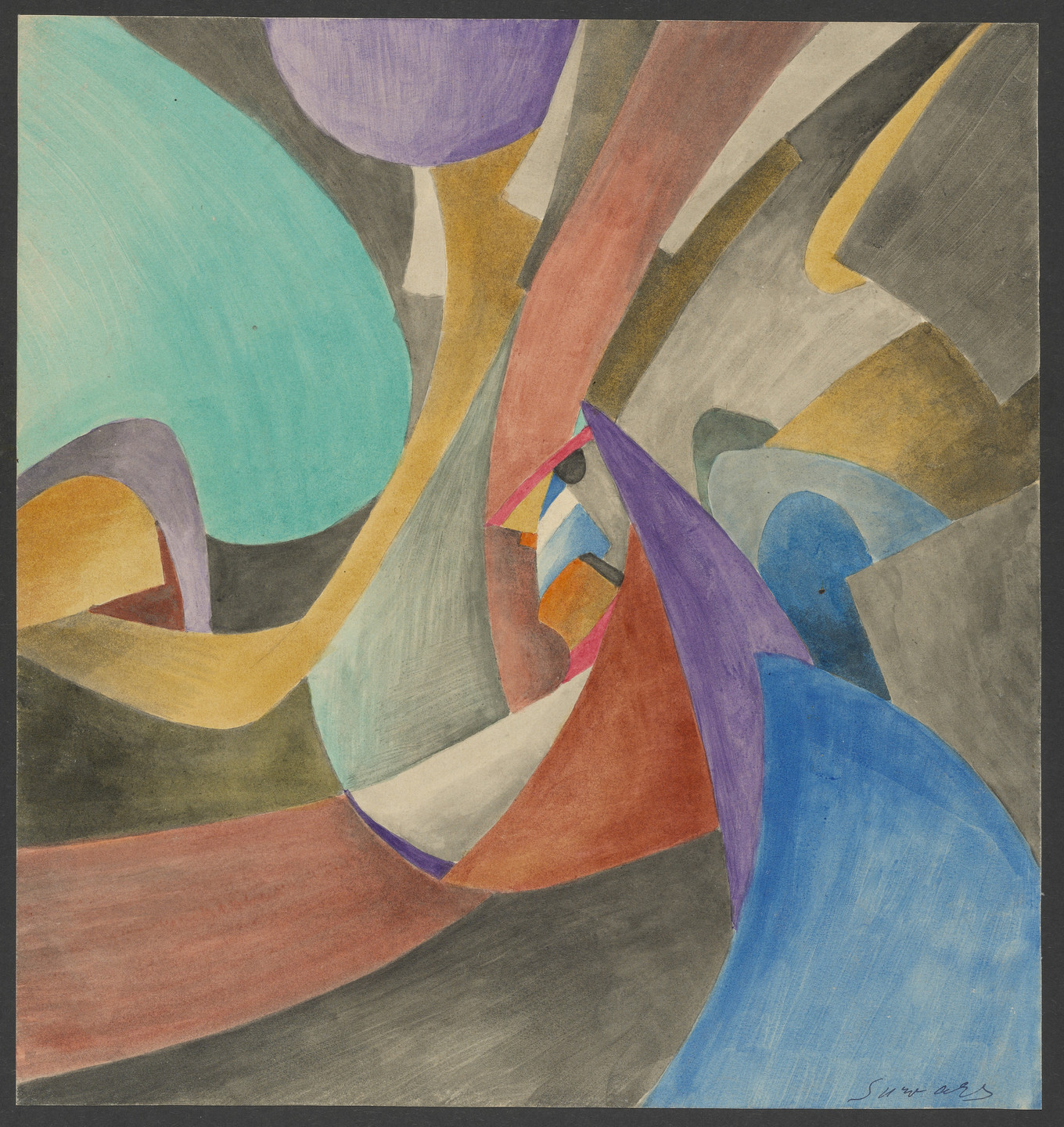 Léopold Survage. Colored Rhythm: Study for the Film. 1913