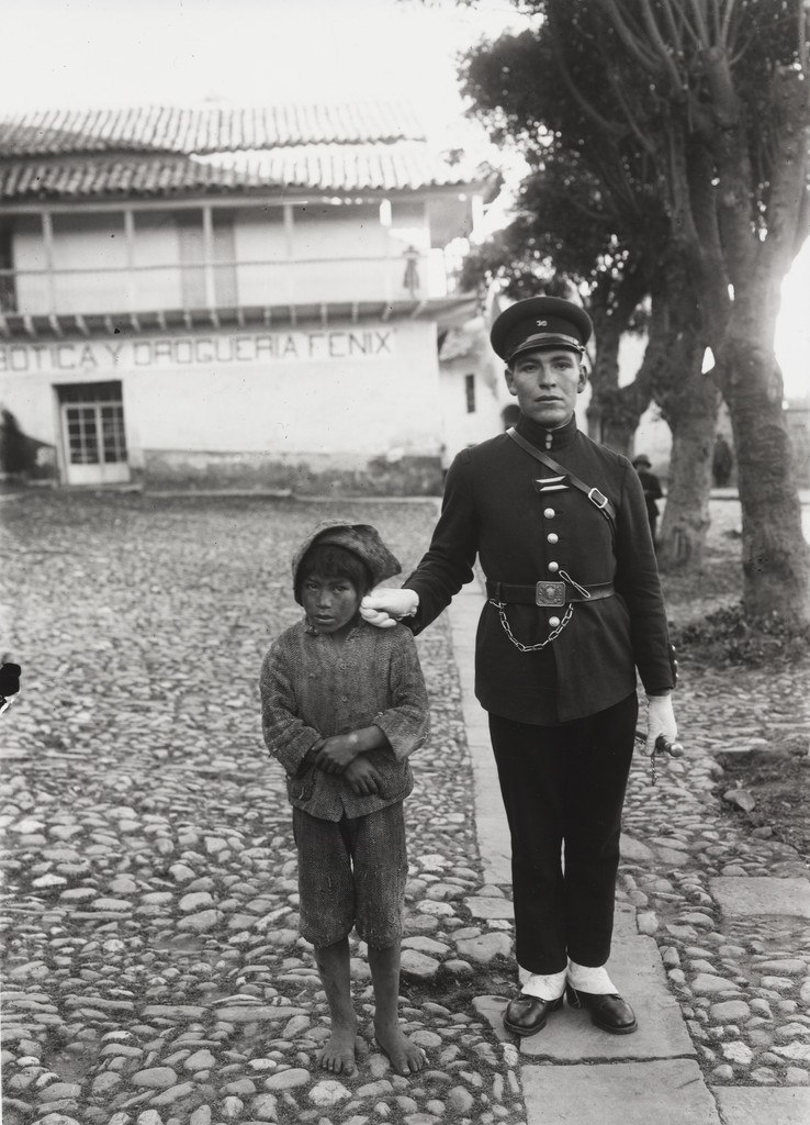 Policeman with Boy, Cuzco