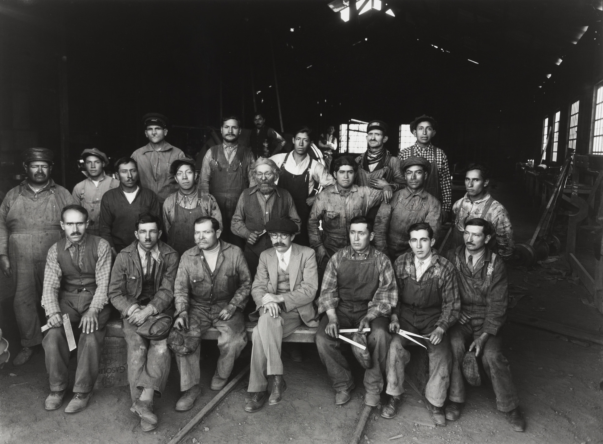 Martín Chambi. Workers for the Railroad Company, Cuzco Station. 1934