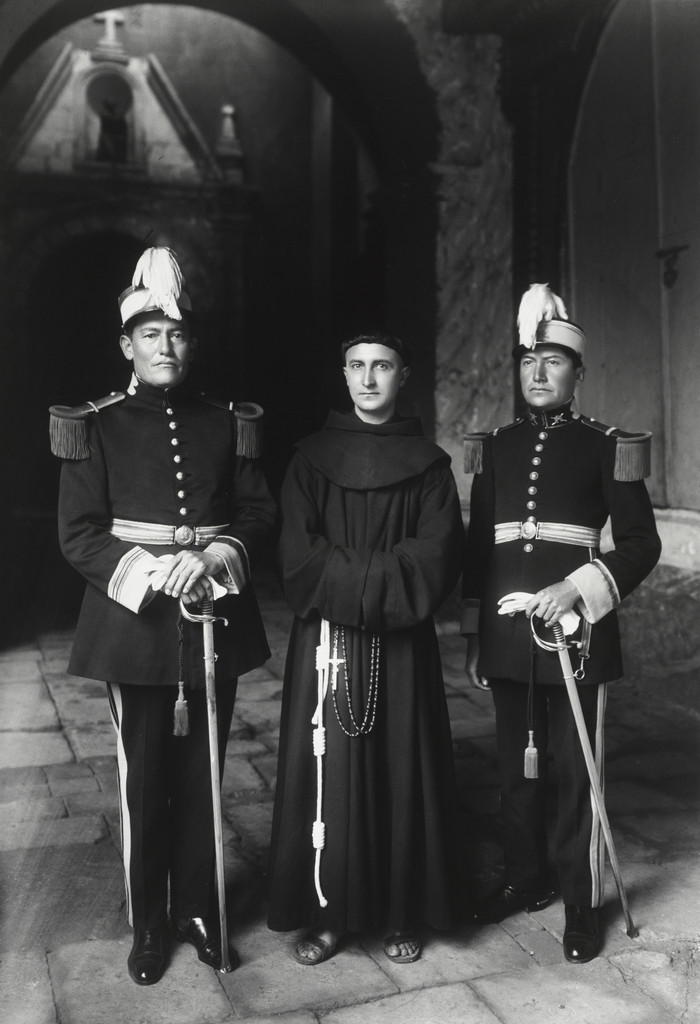 Soldiers and Franciscan Monk, San Francisco Monastery