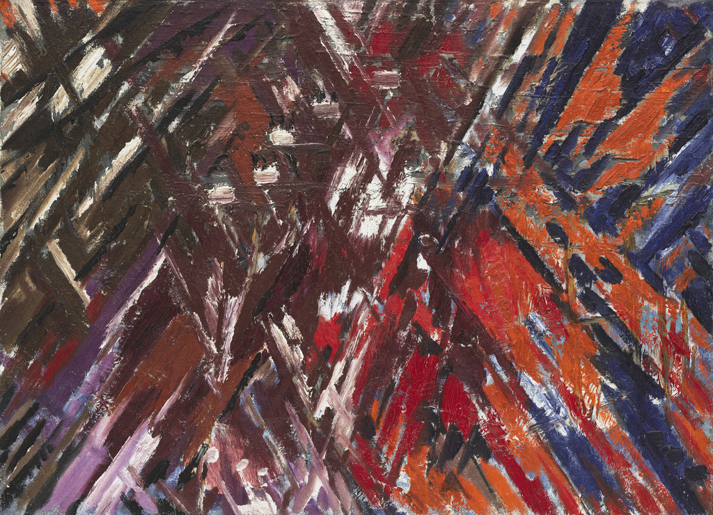 Rayonist Composition: Domination of Red