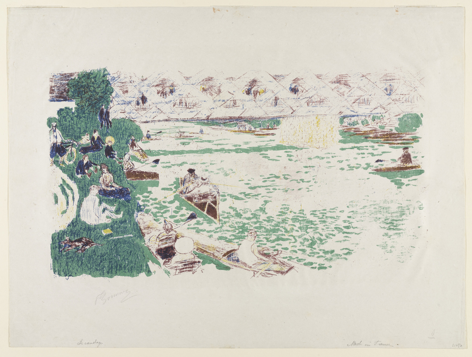 Pierre Bonnard. Boating. (c. 1897)