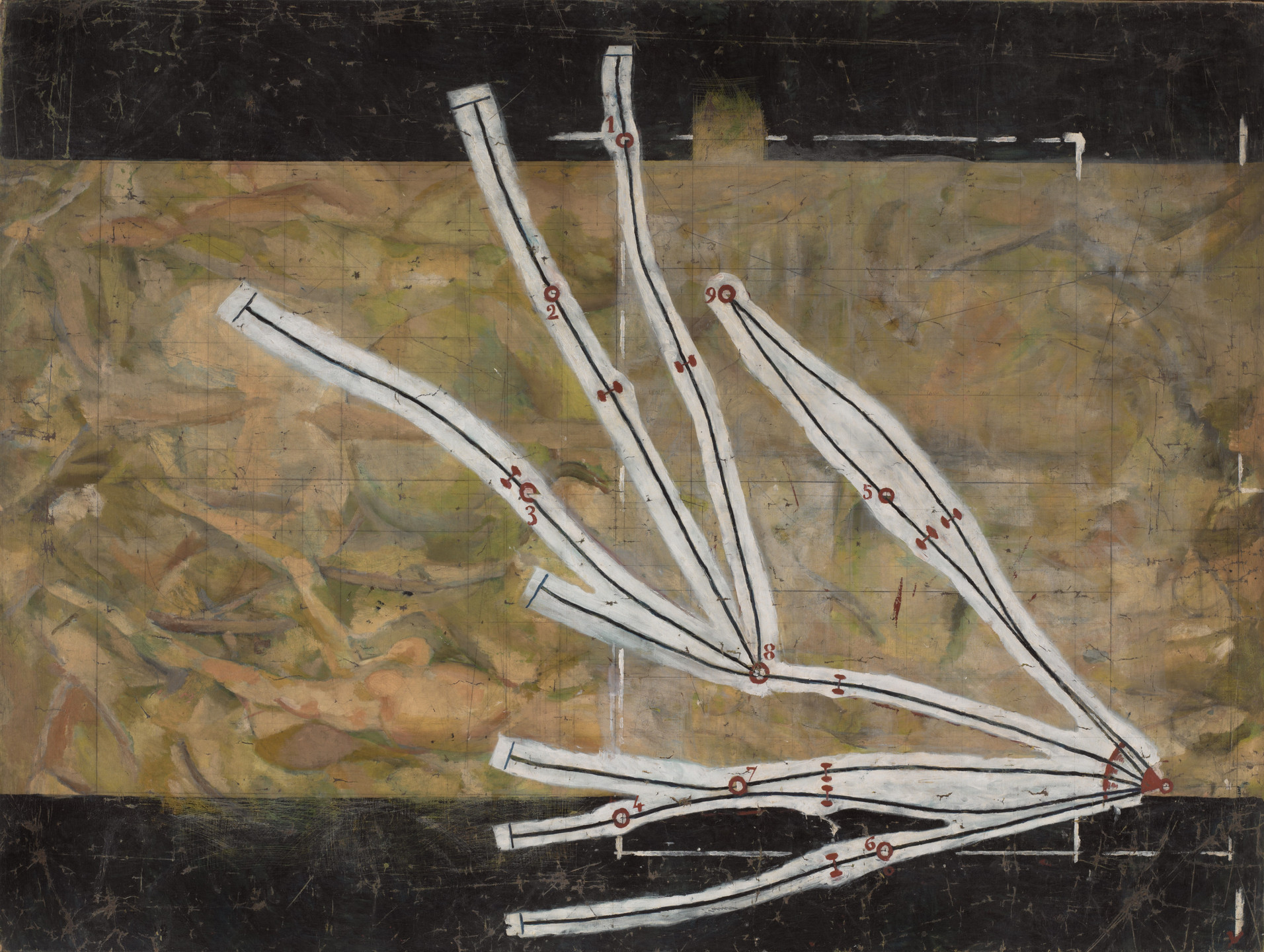 Marcel Duchamp. Network of Stoppages. Paris, 1914