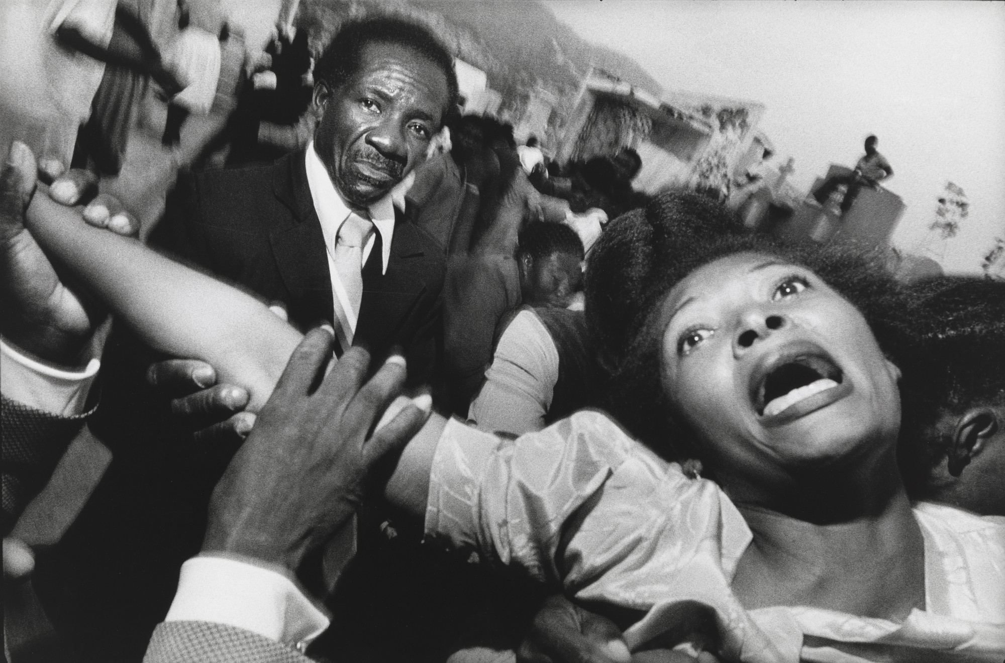Bruce Gilden. Haiti, Port-au-Prince, Cemetery. 1988