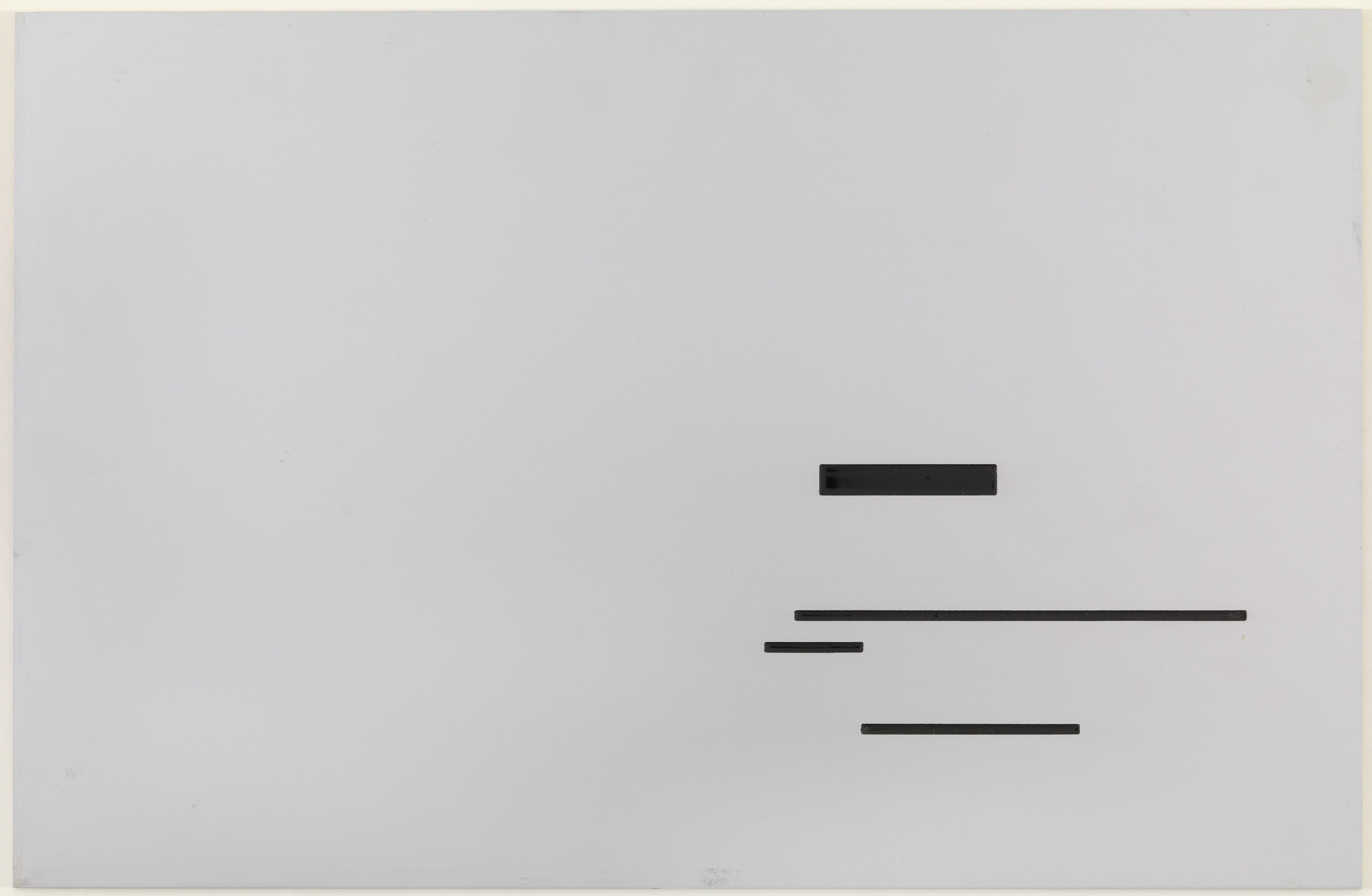 Marcel Broodthaers. Un coup de dés jamais n'abolira le hasard (A throw of the dice will never abolish chance). 1969