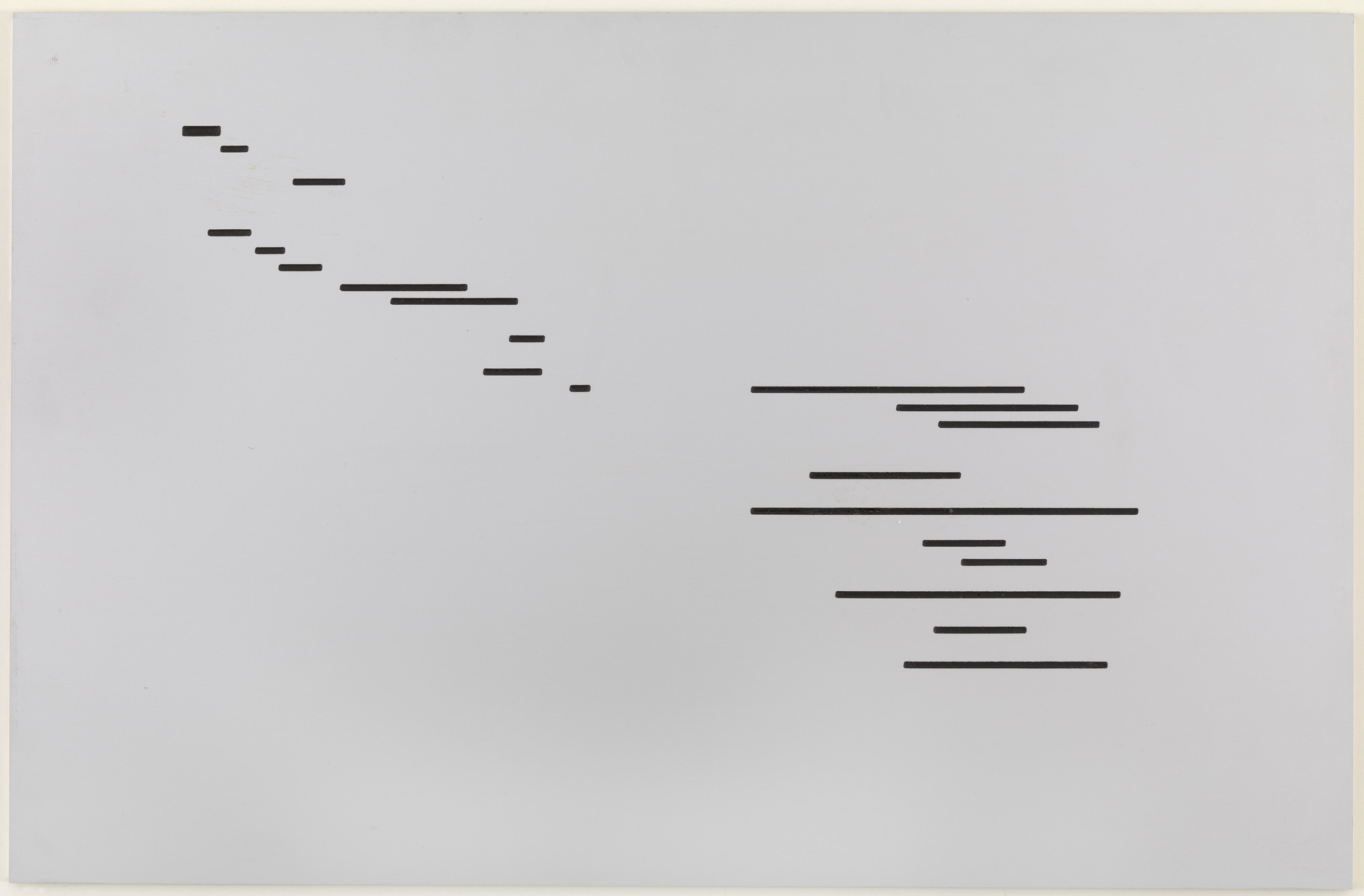 Marcel Broodthaers. Un coup de dés jamais n'abolira le hasard (A throw of the dice will never abolish chance). 1969