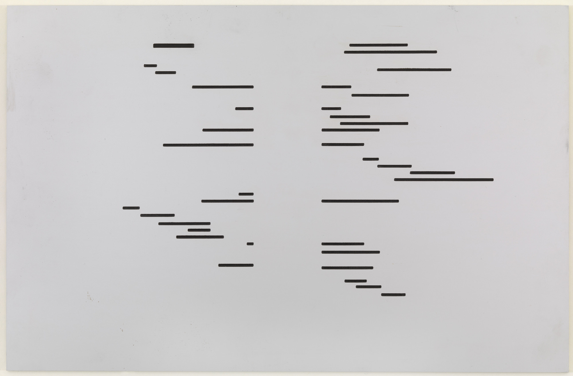 Marcel Broodthaers. Un coup de dés jamais n'abolira le hasard (A throw of the dice will never abolish chance). 1969