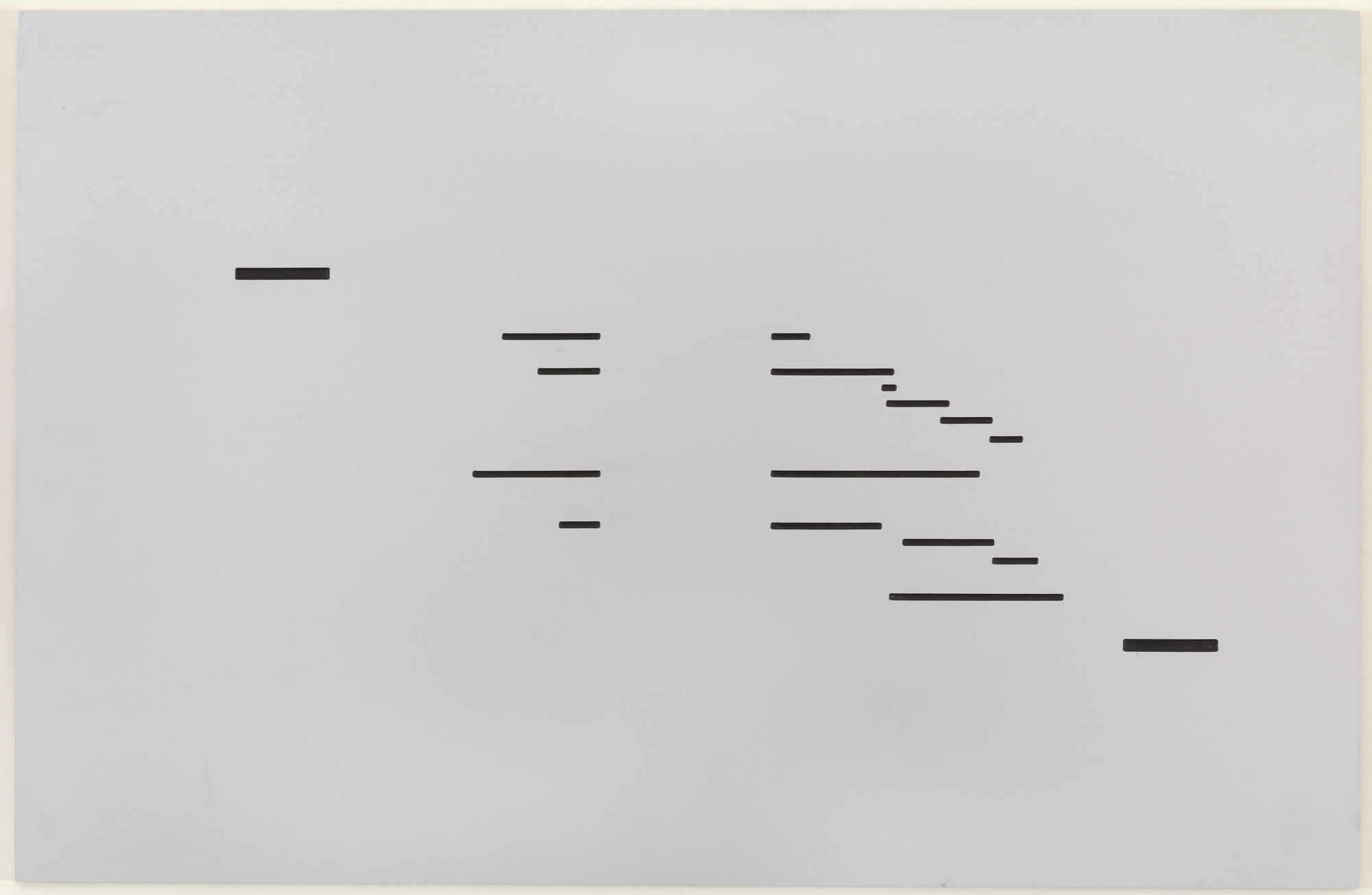 Marcel Broodthaers. Un coup de dés jamais n&#39;abolira le hasard (A throw of the dice will never abolish chance). 1969