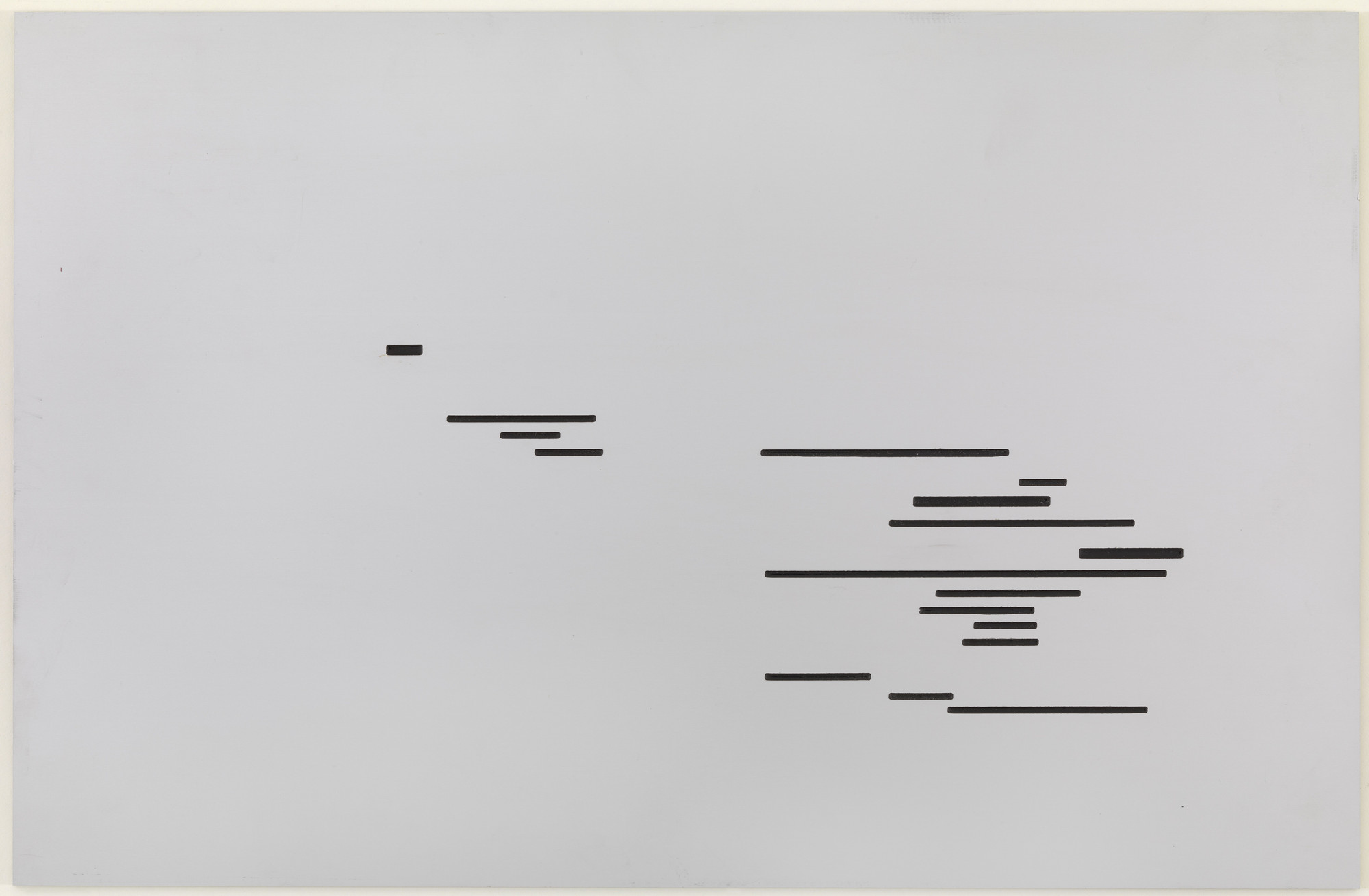 Marcel Broodthaers. Un coup de dés jamais n'abolira le hasard (A throw of the dice will never abolish chance). 1969