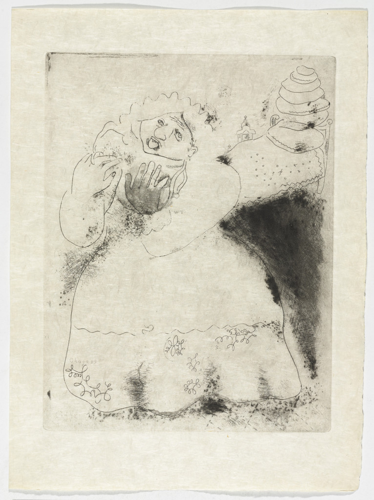 Madame Korobotchka, plate XV (supplementary suite) from Les Âmes mortes