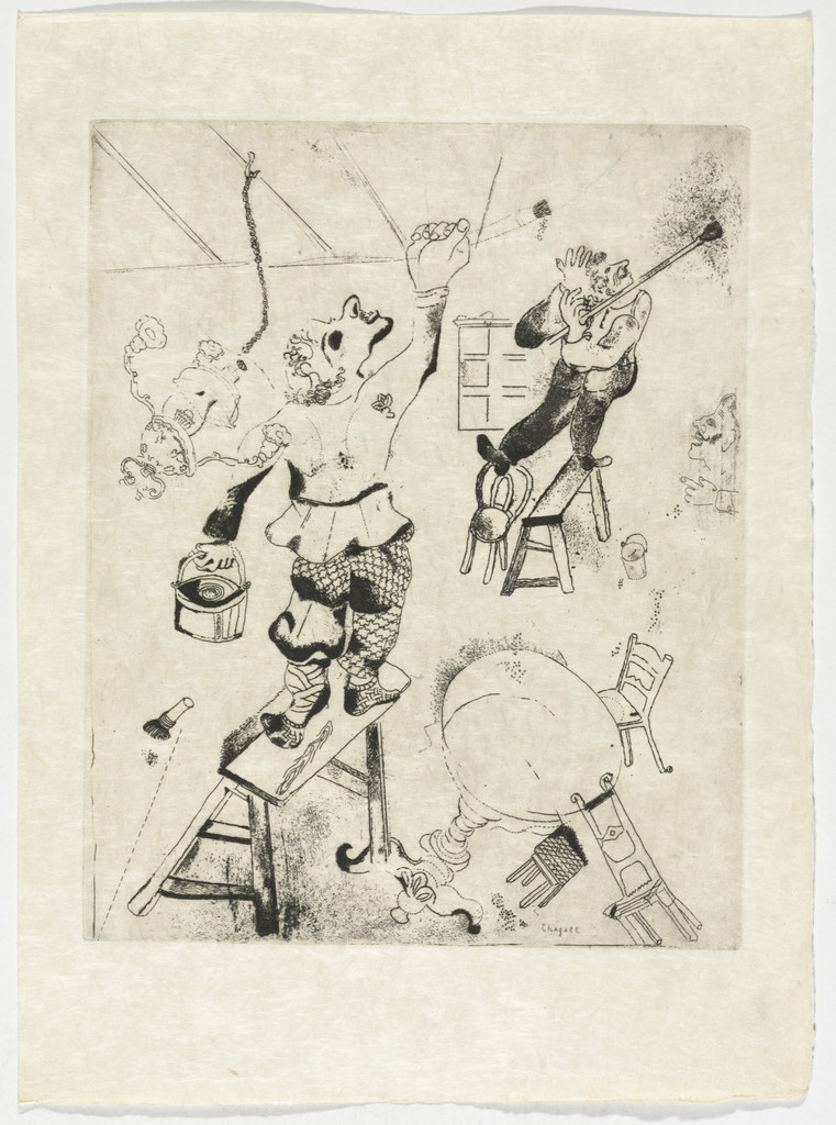 The Painters (Les Peintres), plate XXIII (supplementary suite) from Les Âmes mortes