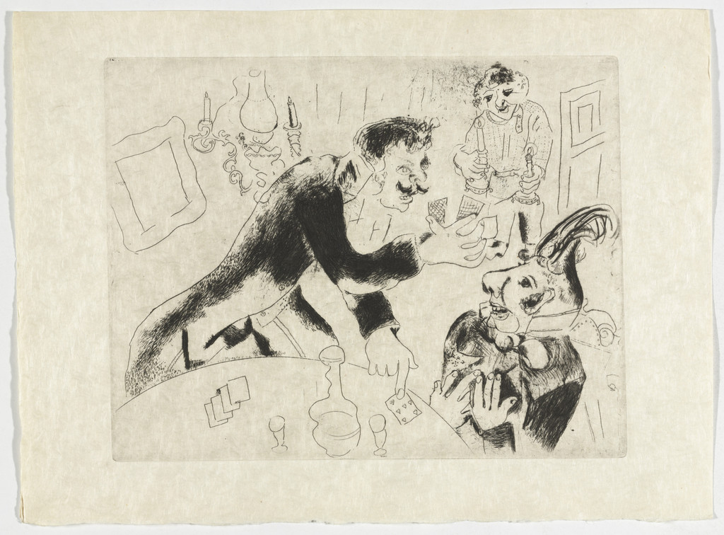 The Playing Cards (Les Cartes à jouer), plate XXIV (supplementary suite) from Les Âmes mortes