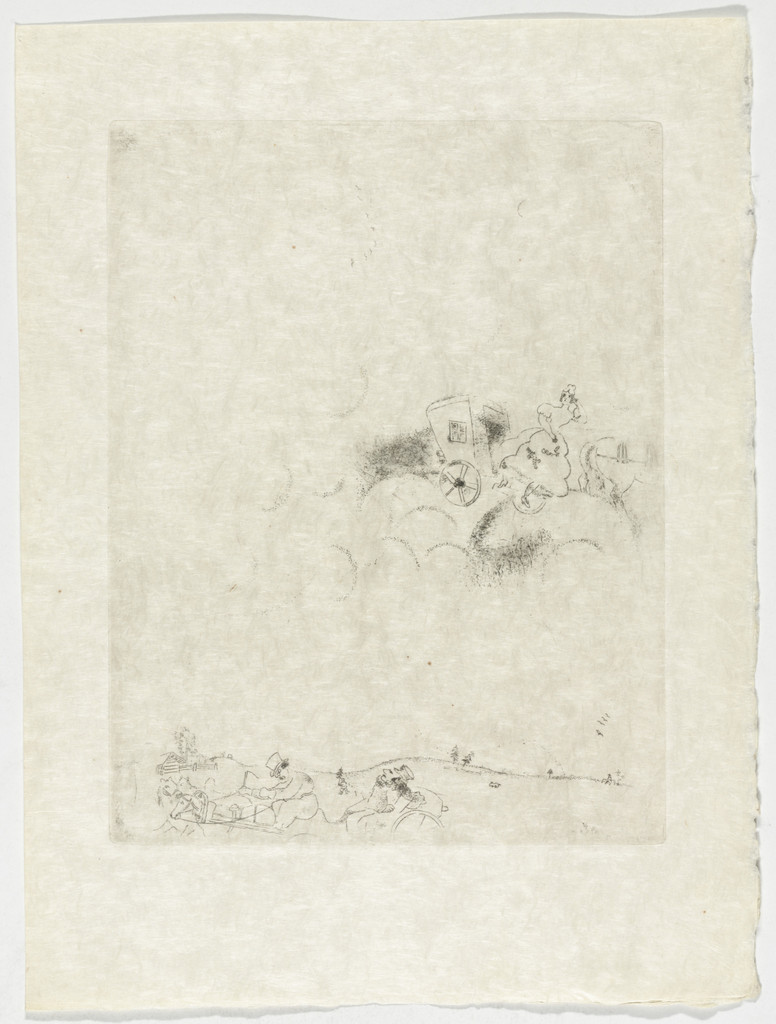 Tchitchikov's Dreams (Les rêves de Tchitchikov), plate XXX (supplementary suite) from Les Âmes mortes