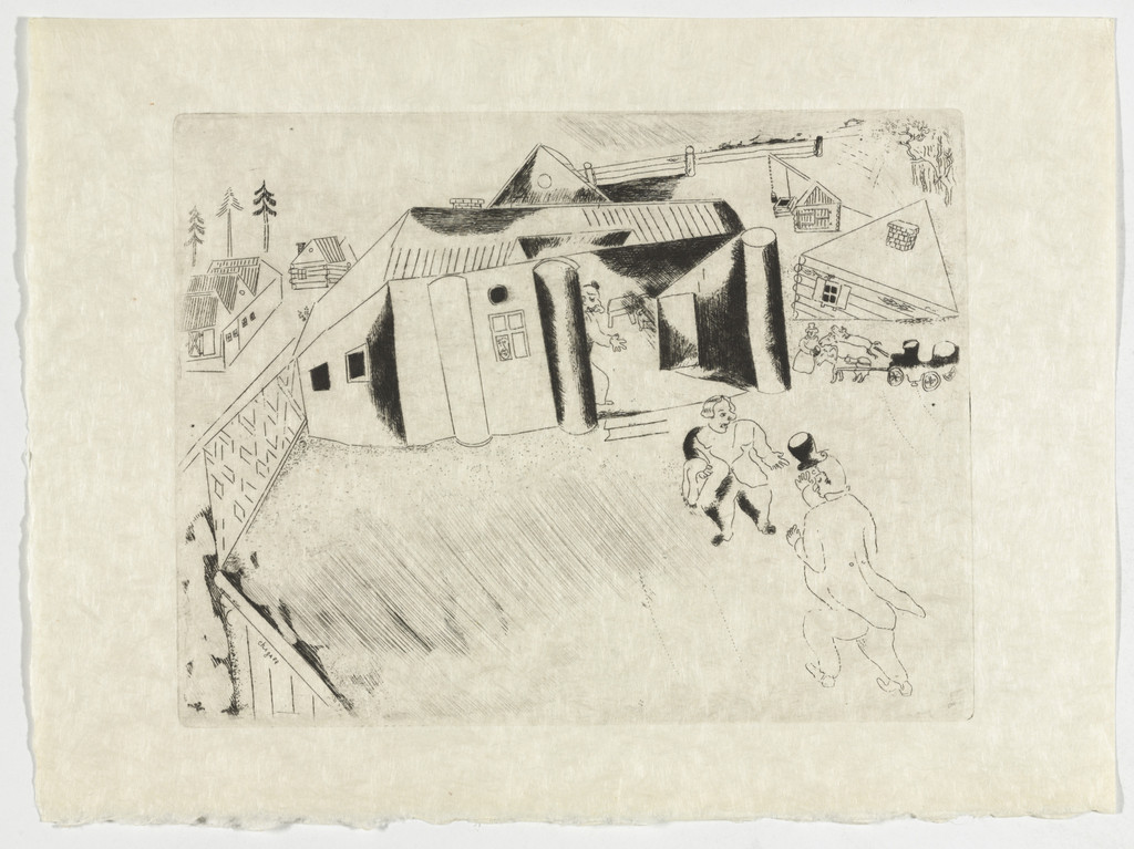 Sobakévitch's House (La Maison de Sobakévitch), plate XXXI (supplementary suite) from Les Âmes mortes