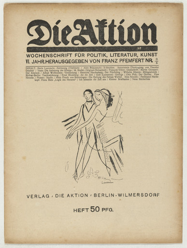 Die Aktion, vol. 6, no.  3/4
