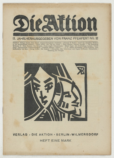 Die Aktion, vol. 9, no. 32
