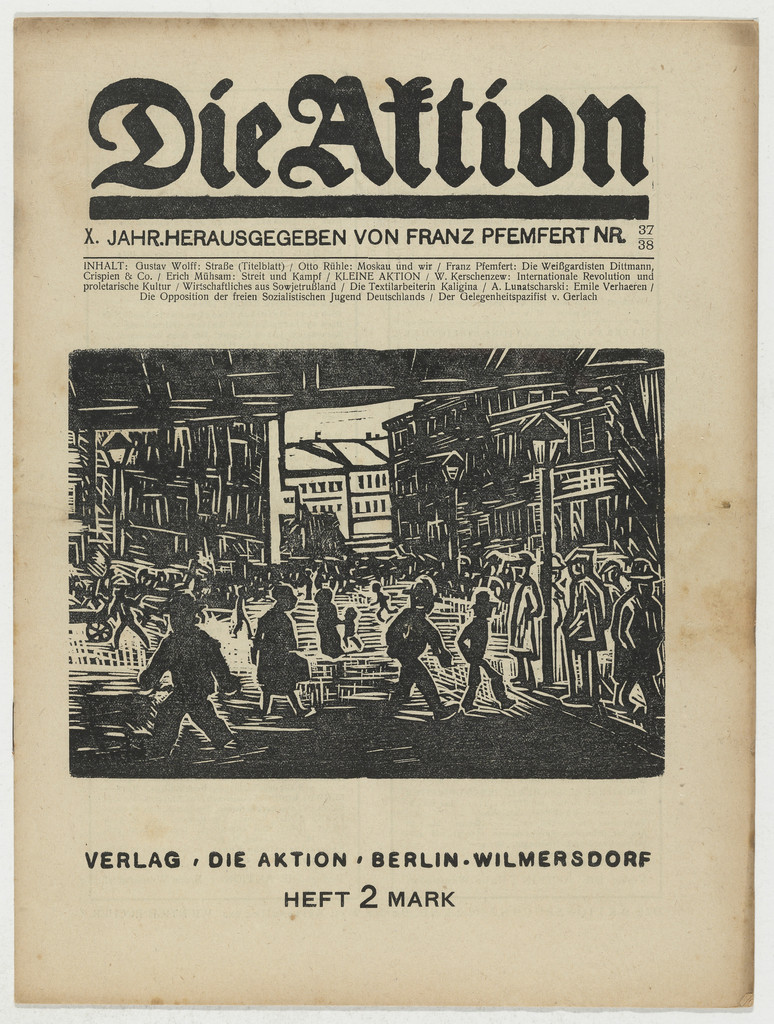 Die Aktion, vol. 10, no. 37/38
