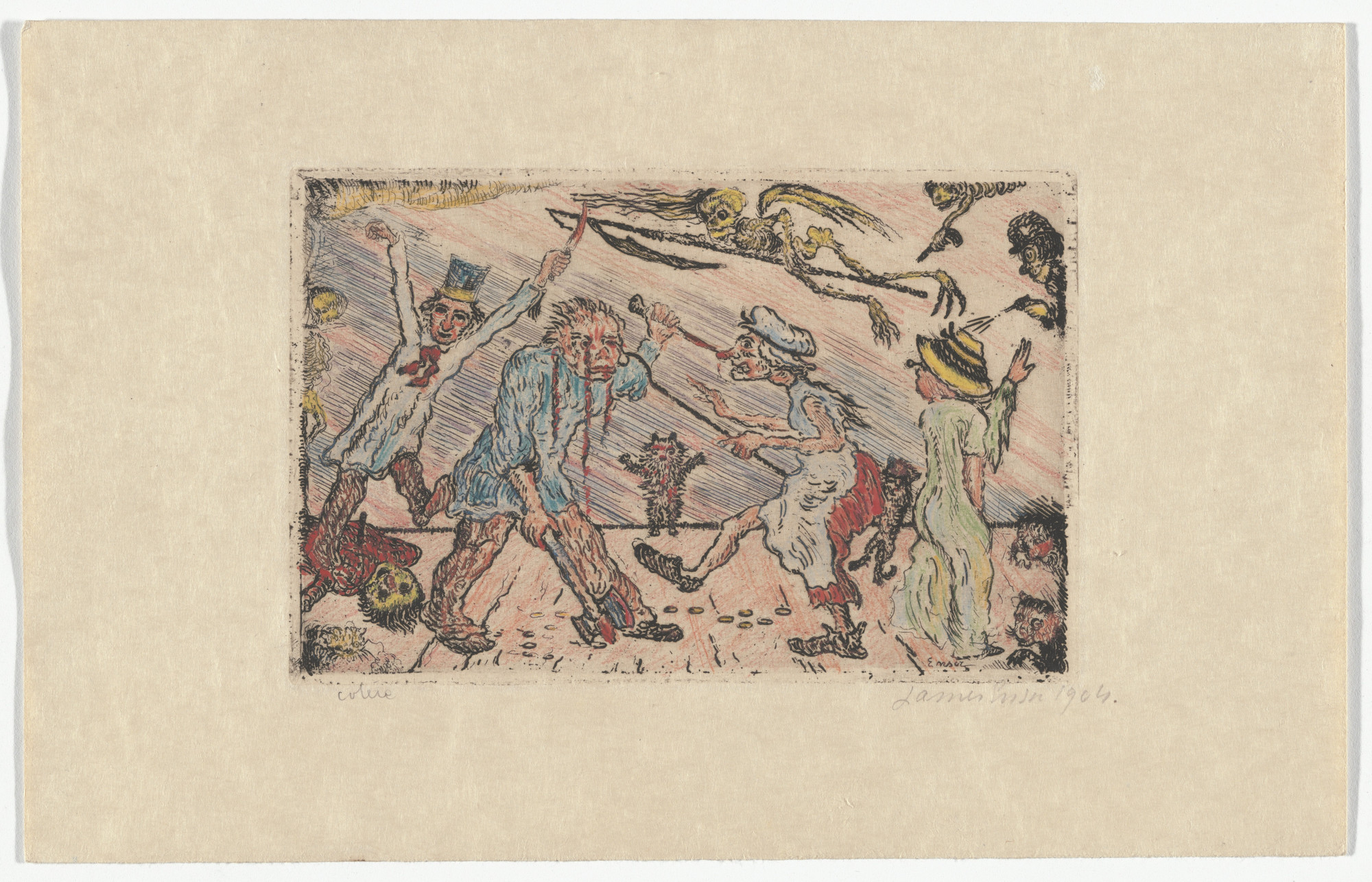 James Ensor. Anger ( La Colère ) from The Deadly Sins ( Les Péchés capitaux )