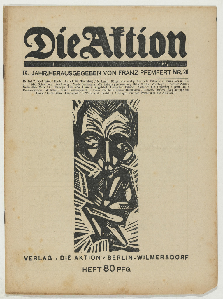 Die Aktion, vol. 9, no. 20