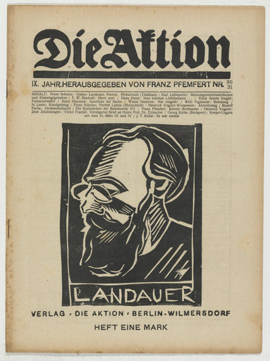 Die Aktion, vol. 9, no. 30/31