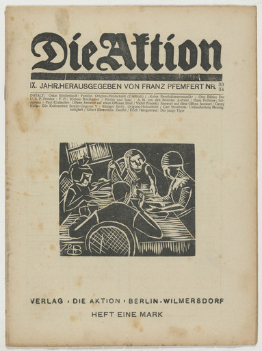 Die Aktion, vol. 9, no. 33/34