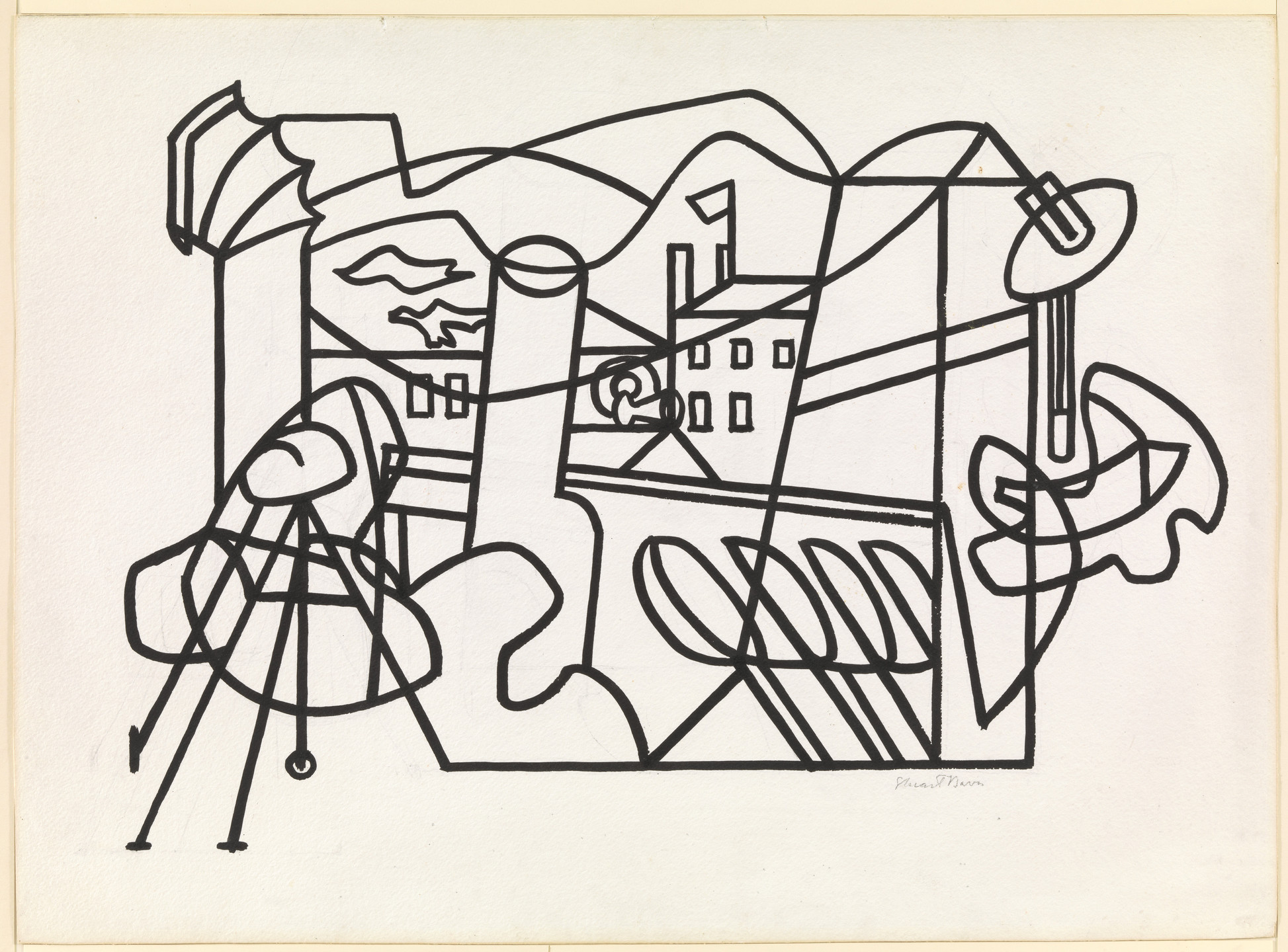 Stuart Davis. Composition No. 5. 1932