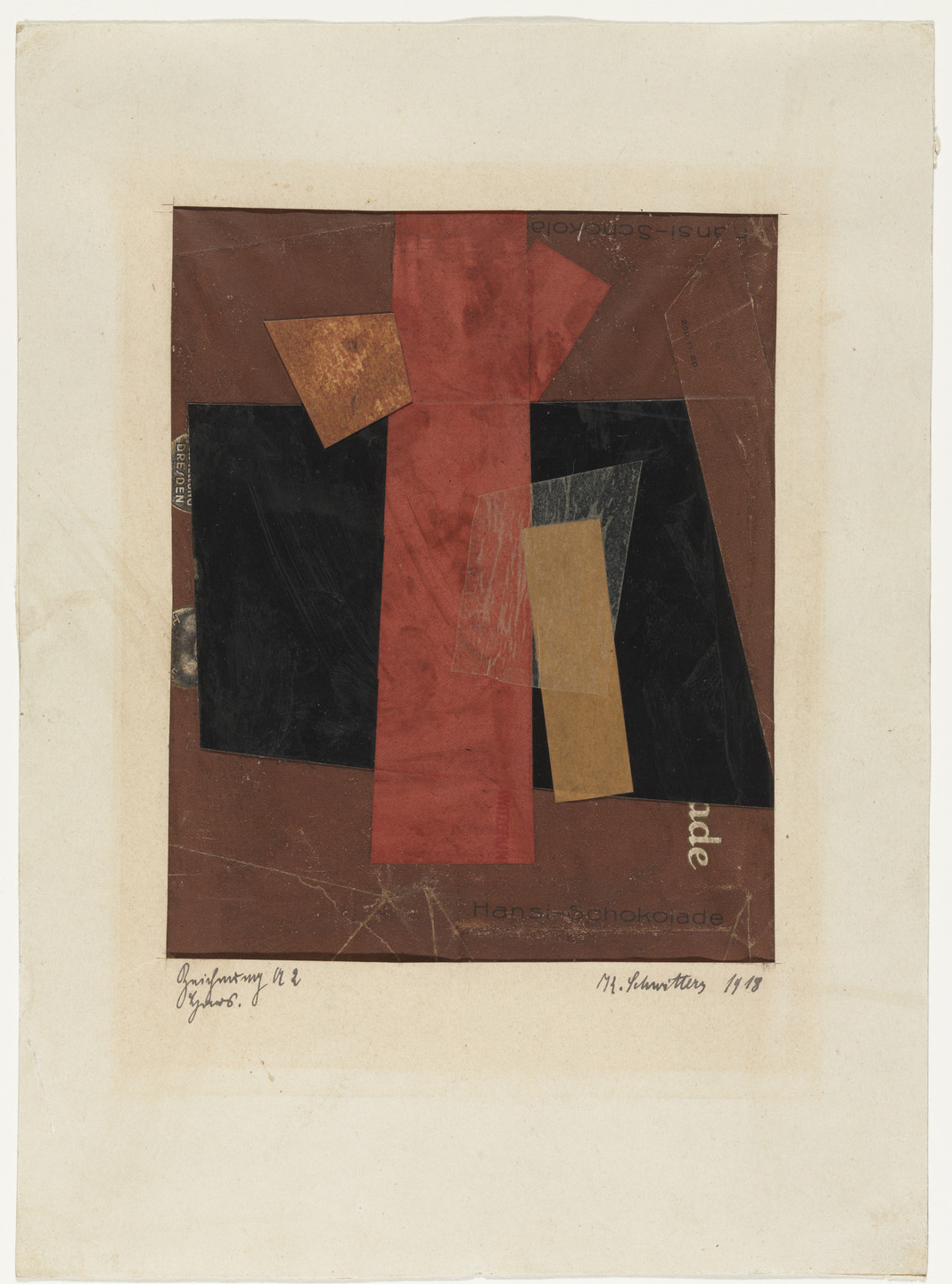 Kurt Schwitters. Drawing A2: Hansi. 1918
