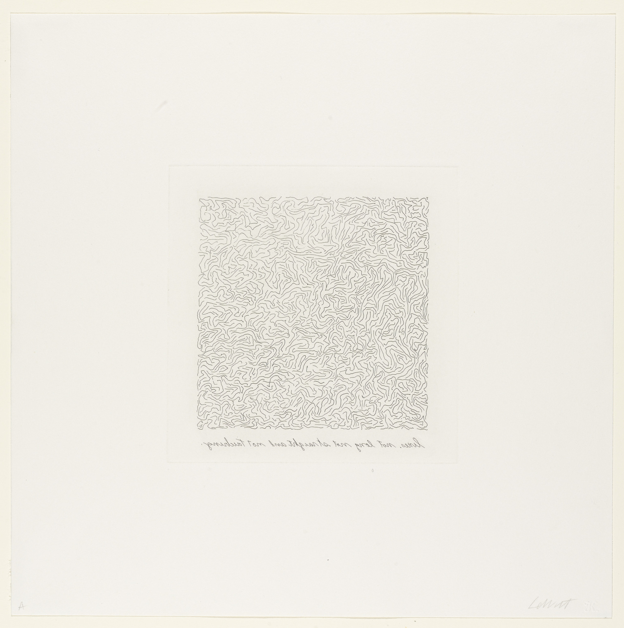 Sol LeWitt. Lines, Not Long, Not-Straight & Not Touching