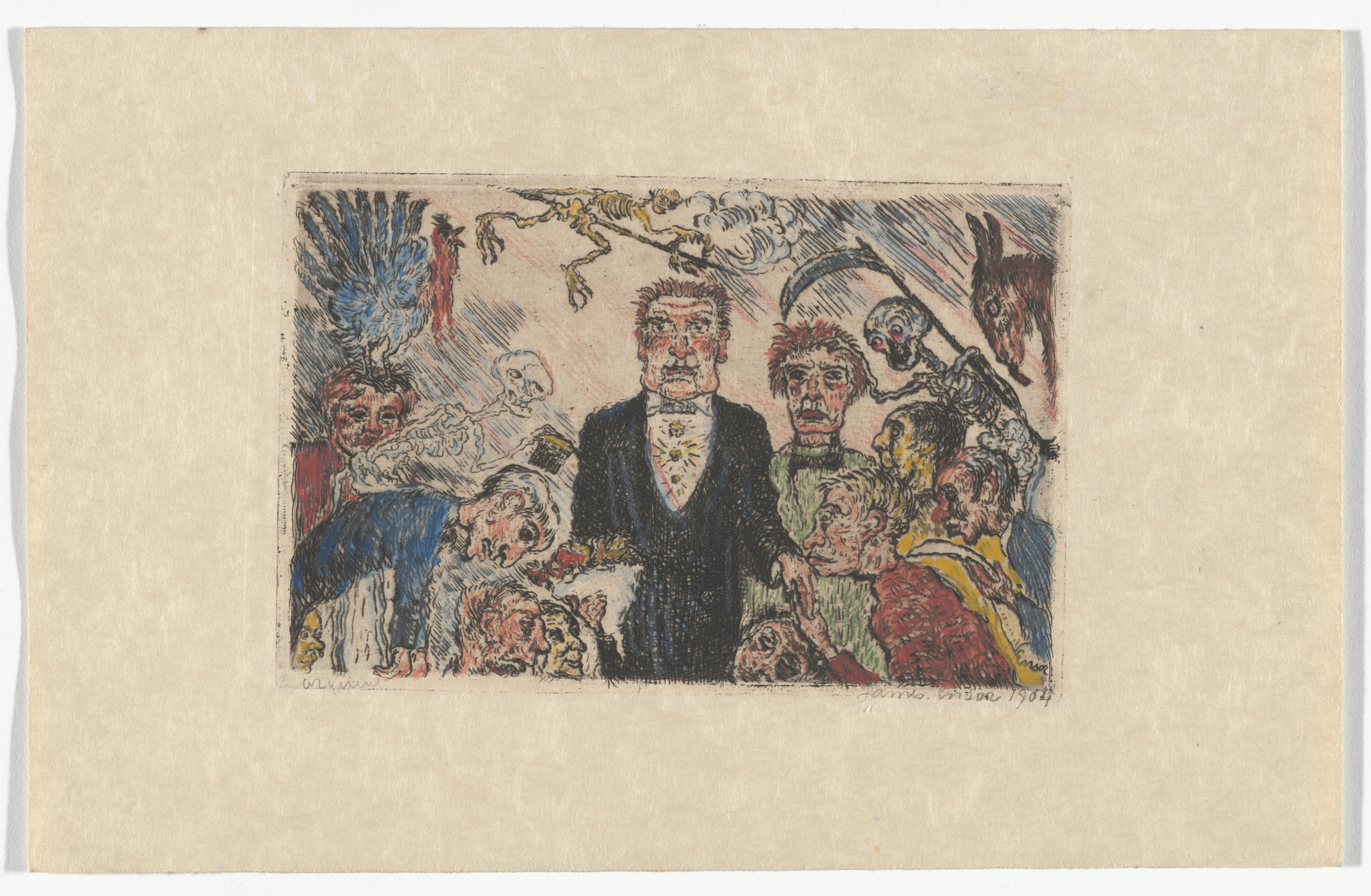 James Ensor. Pride ( L'Orgeuil ) from The Deadly Sins ( Les Péchés capitaux )
