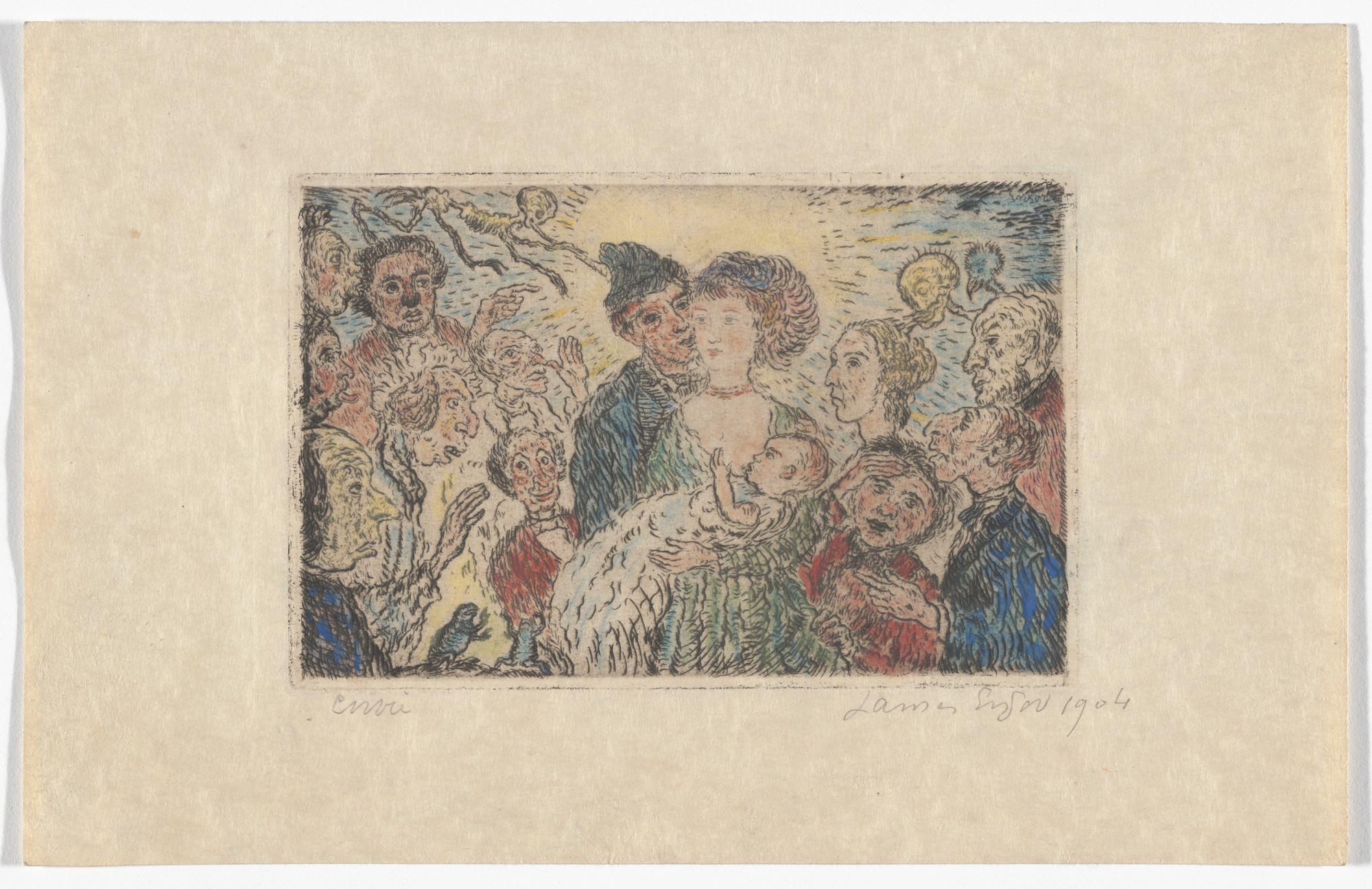 James Ensor. Envy ( L'Envie ) from The Deadly Sins ( Les Péchés capitaux )