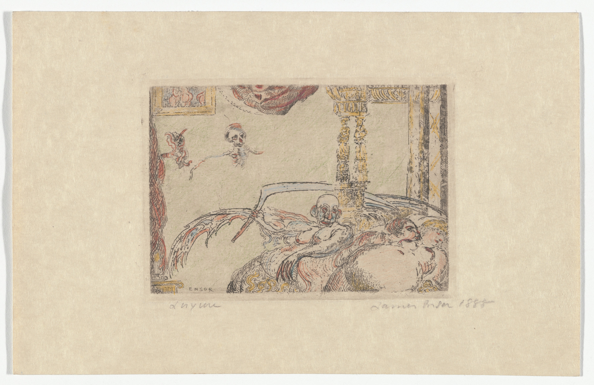 James Ensor. Lust ( La Luxure ) from The Deadly Sins ( Les Péchés capitaux )