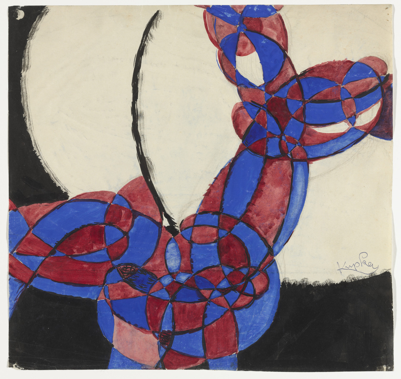 František Kupka. Amorpha: Fugue in Two Colors. 1912
