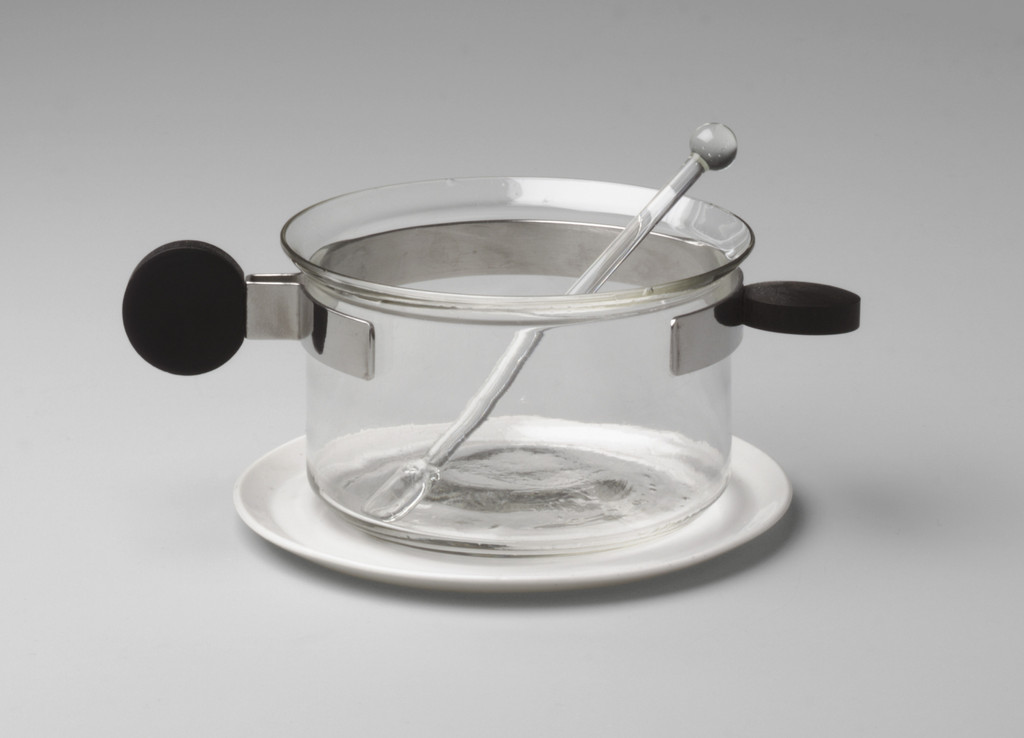 Tea Glass with Saucer and Stirrer