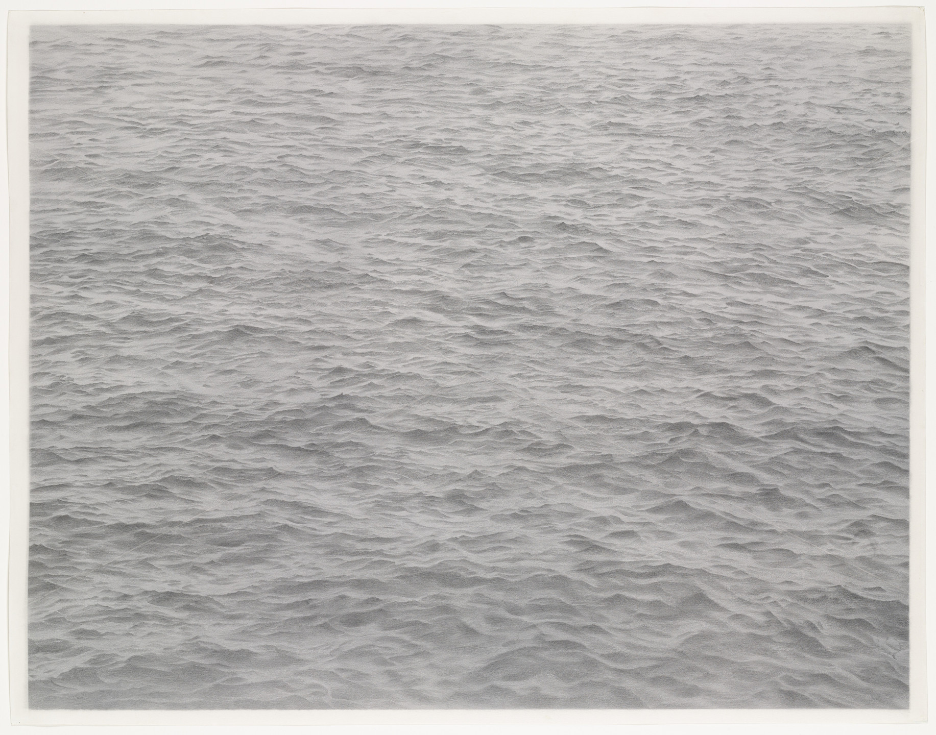 Vija Celmins. Untitled (Ocean with Cross #1). 1971