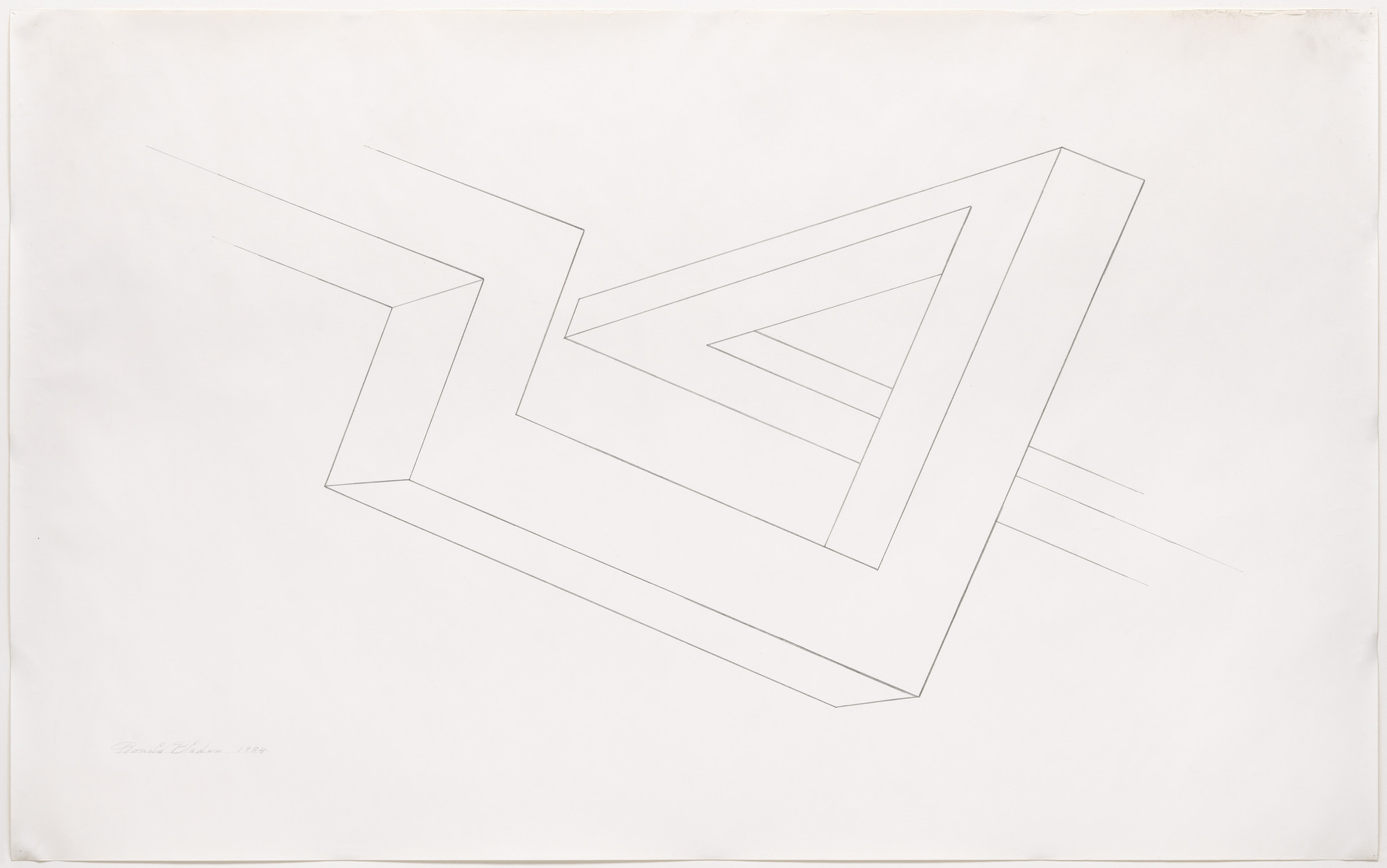 Ronald Bladen. Untitled (Abstract Drawing). 1984