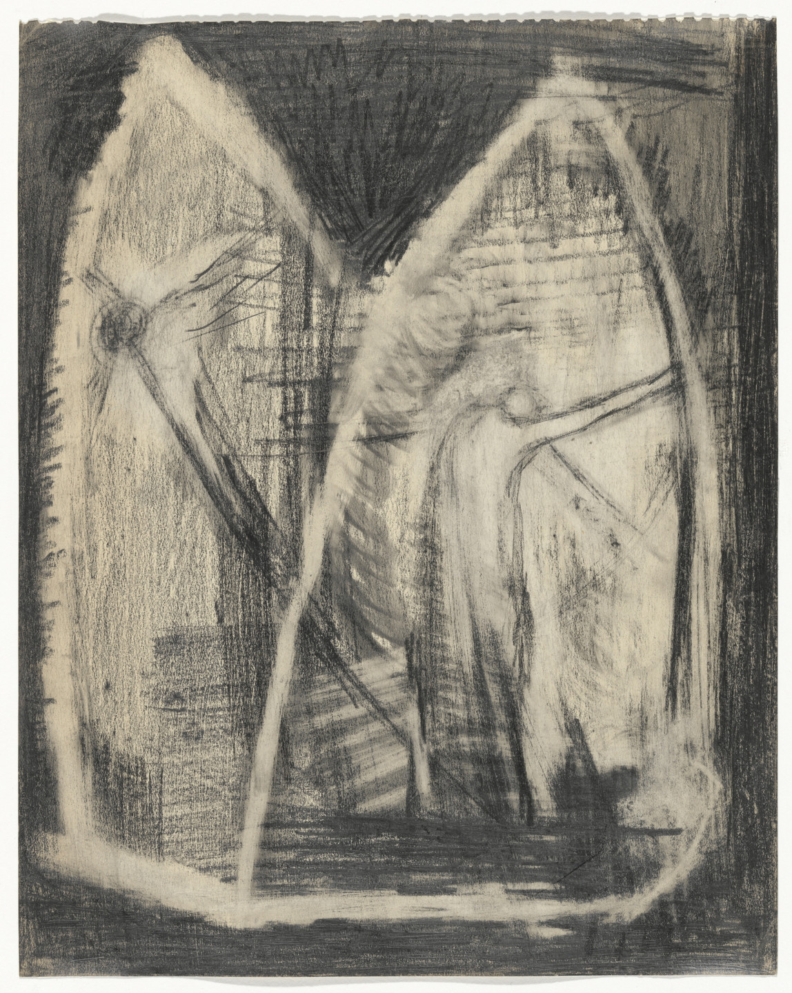 Ronald Bladen. Untitled (Figures in Gothic Arches). (1946-47)