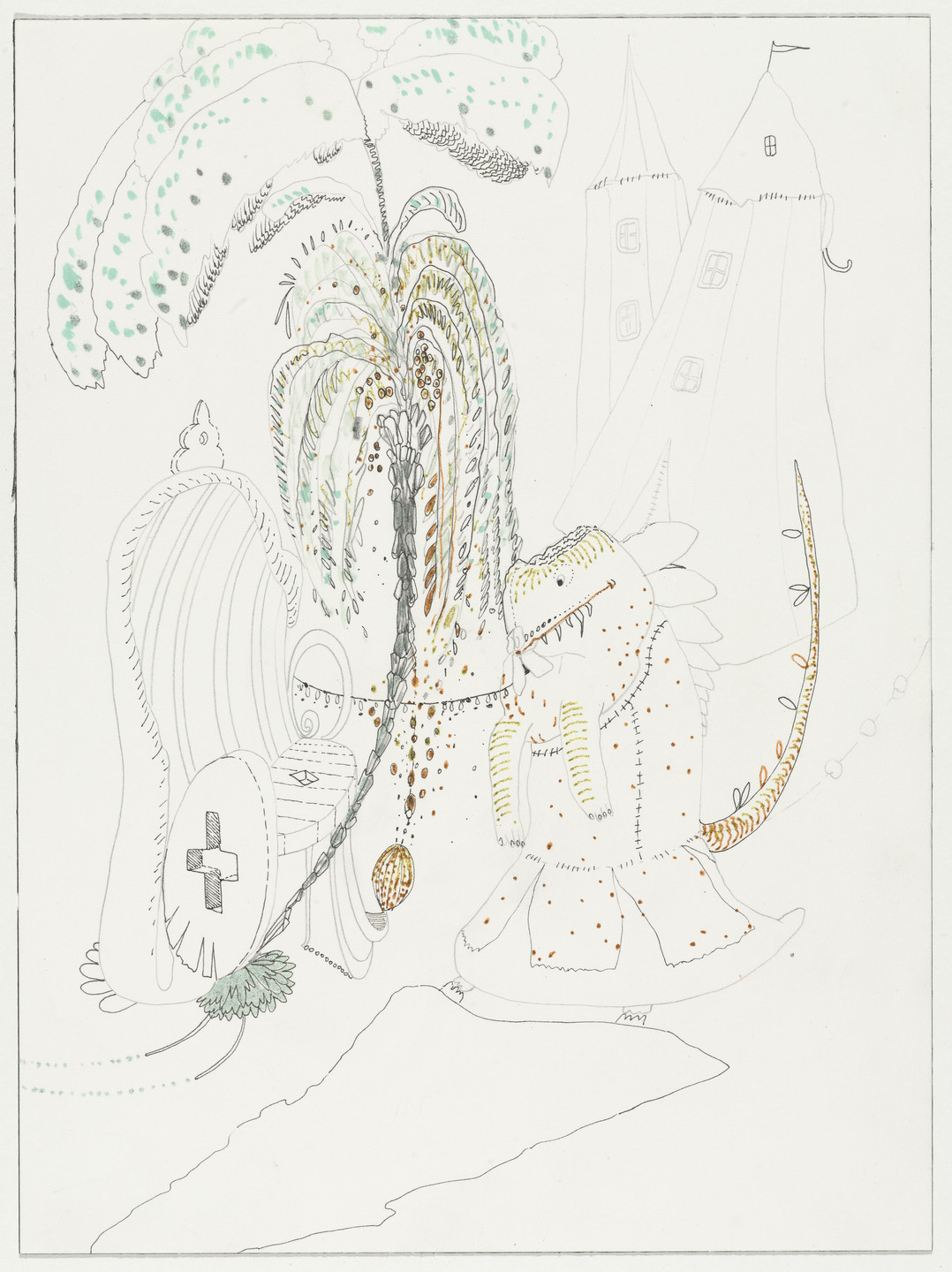 Wael Shawky. Cabaret Crusades, Drawing 50. 2010