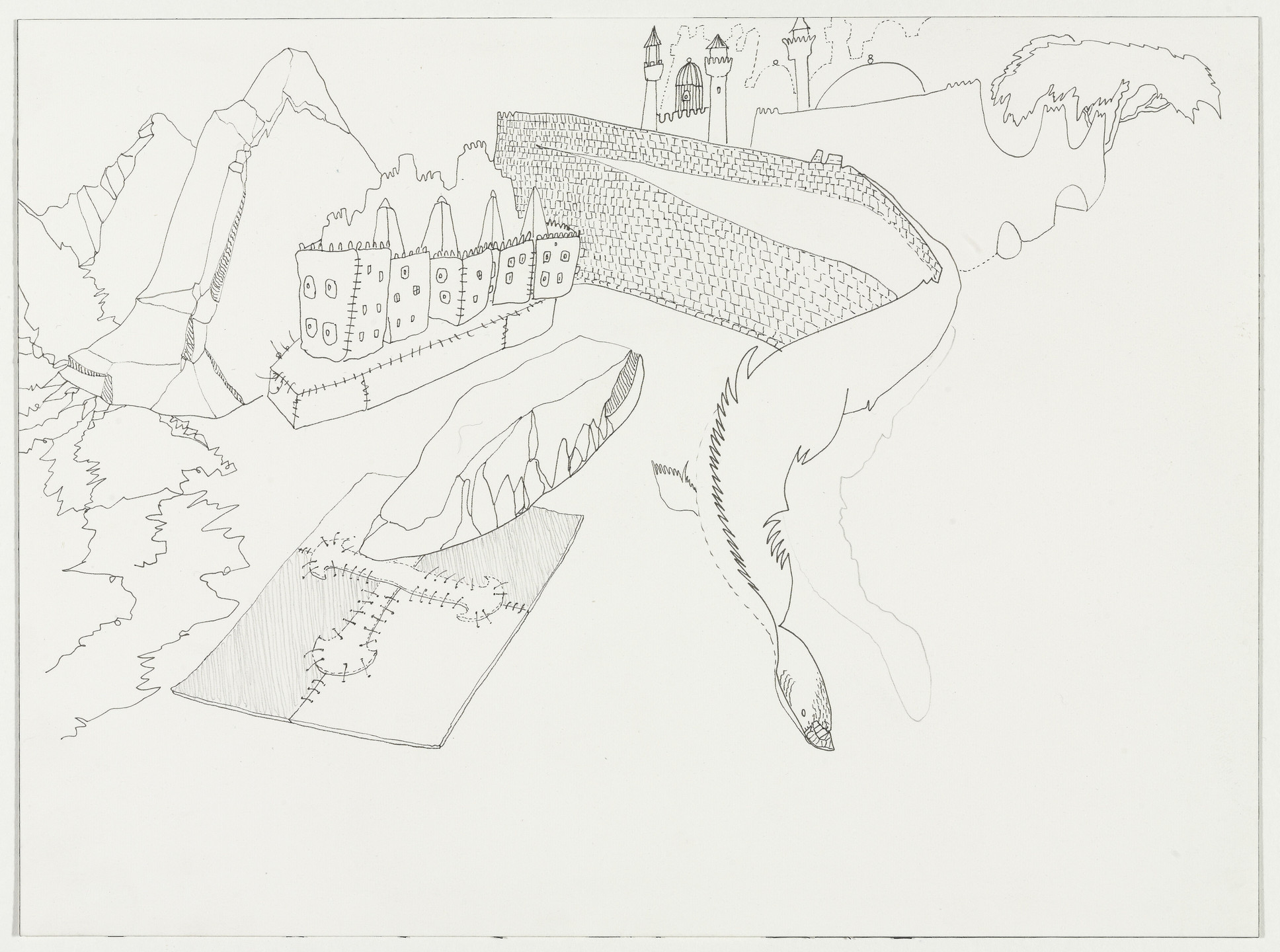 Wael Shawky. Cabaret Crusades, Drawing 65. 2010