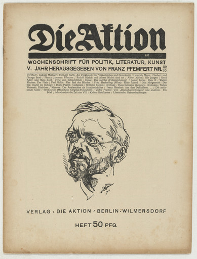 Die Aktion, vol. 5, no. 29/30