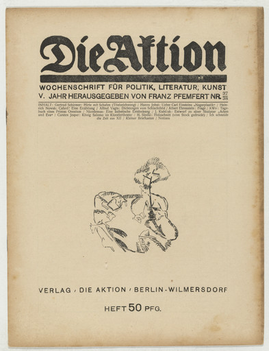 Die Aktion, vol. 5, no. 37/38