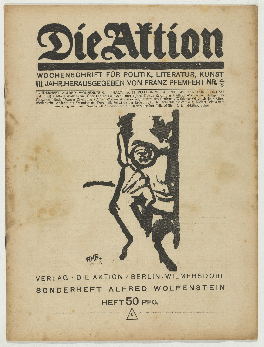 Waldemar Ohly. Die Aktion, vol. 7, no. 22/23. June 2, 1917