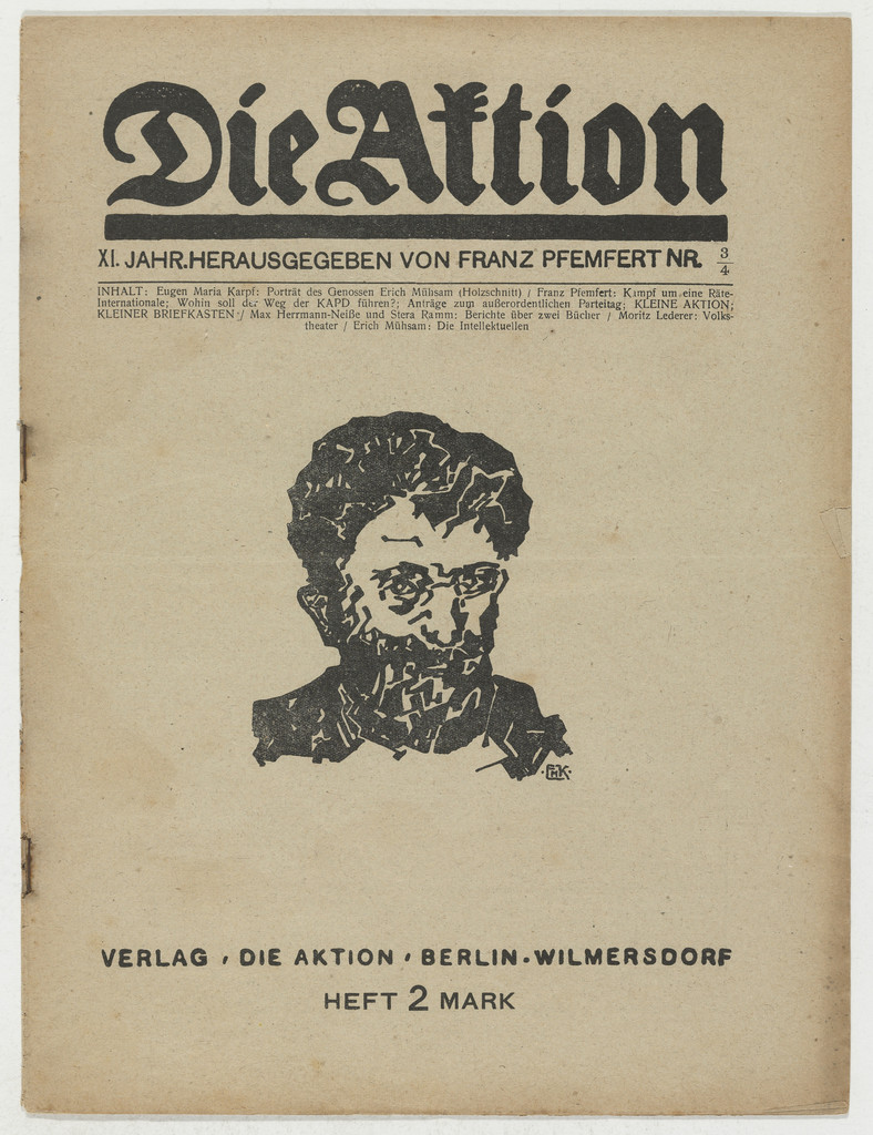 Die Aktion, vol. 11, no. 3/4
